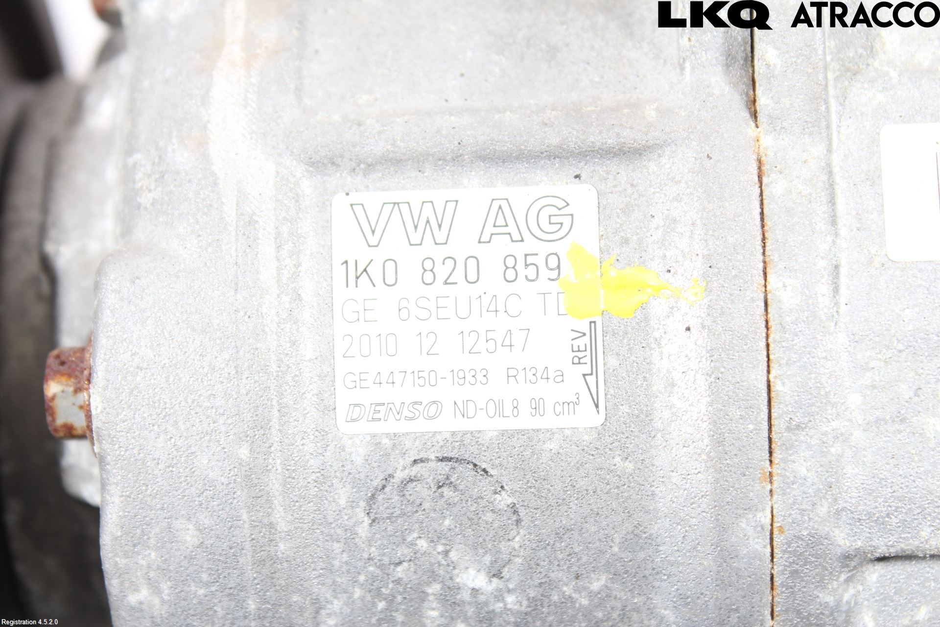Volkswagen VW EOS  06-10 Varme Ac Kompressor