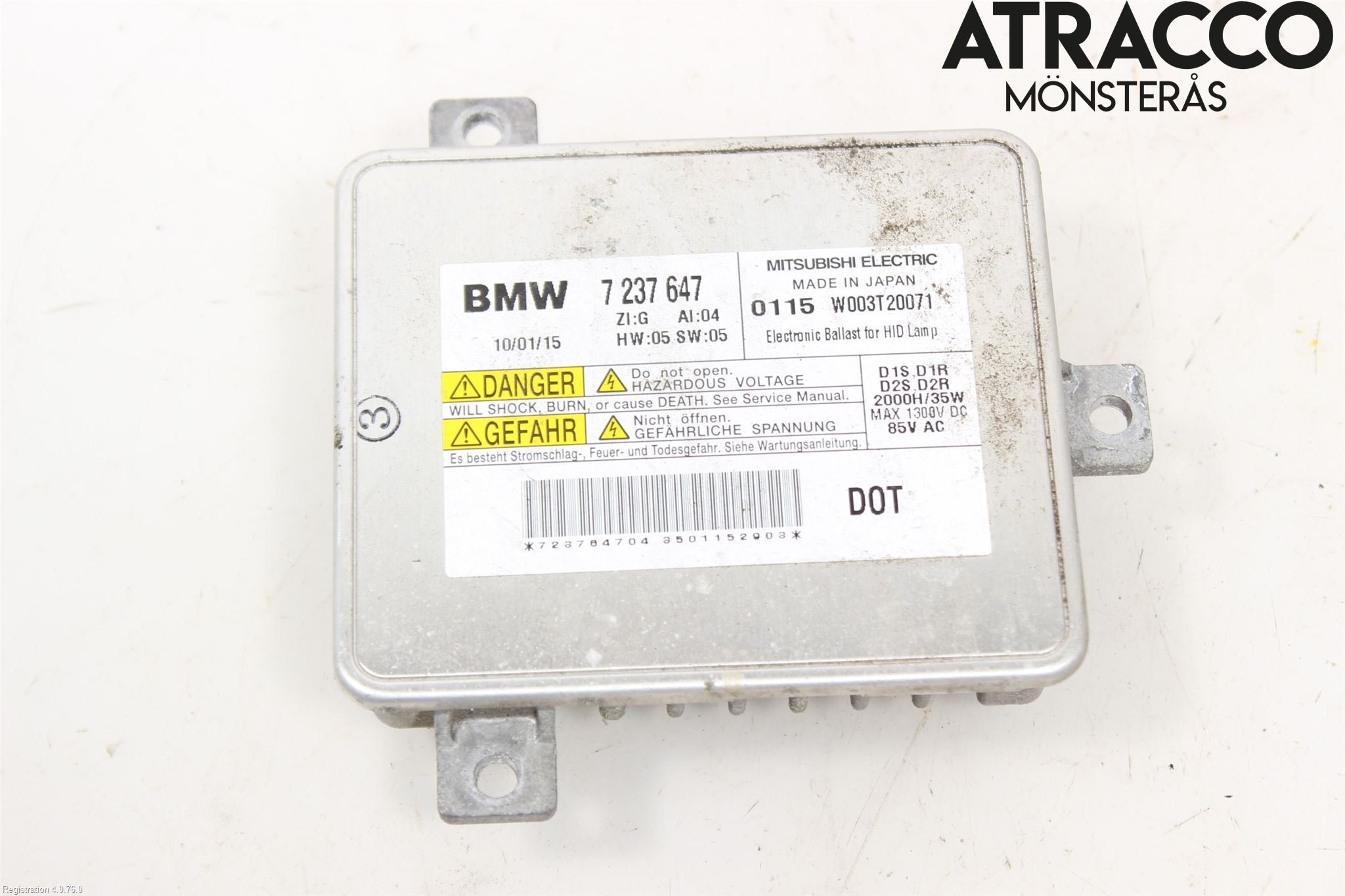 BMW 5 F10/F11/F18 09-17 Styreenhet Xenon