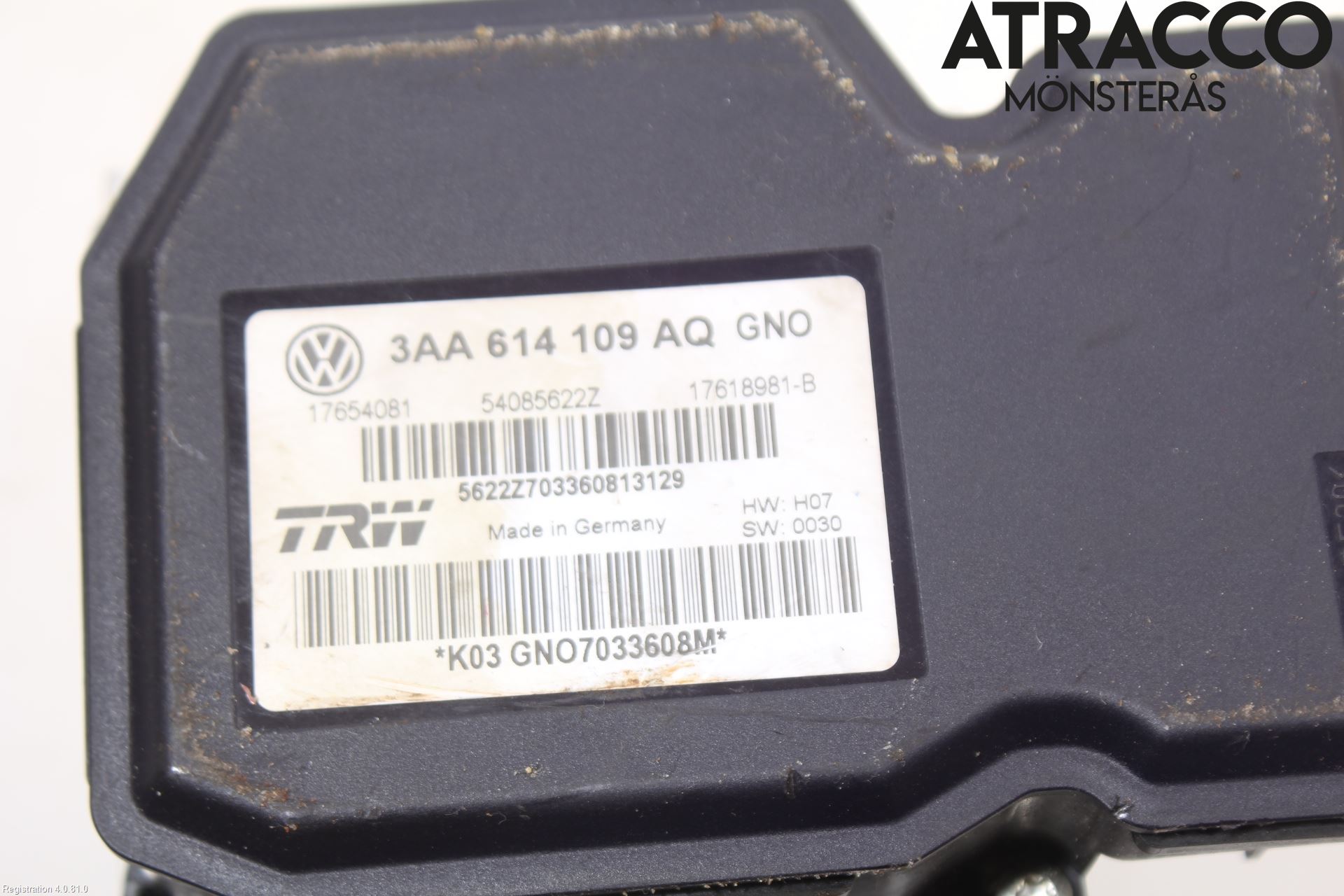 Volkswagen VW PASSAT 11-14 Abs Hydraulikkaggregat