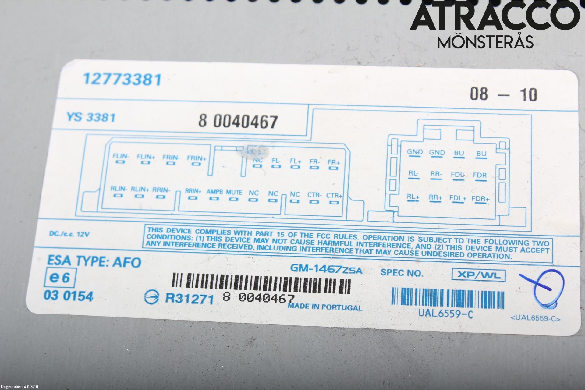 Saab 9-3 VER2/VER3 08-15 Stereo Forsterker