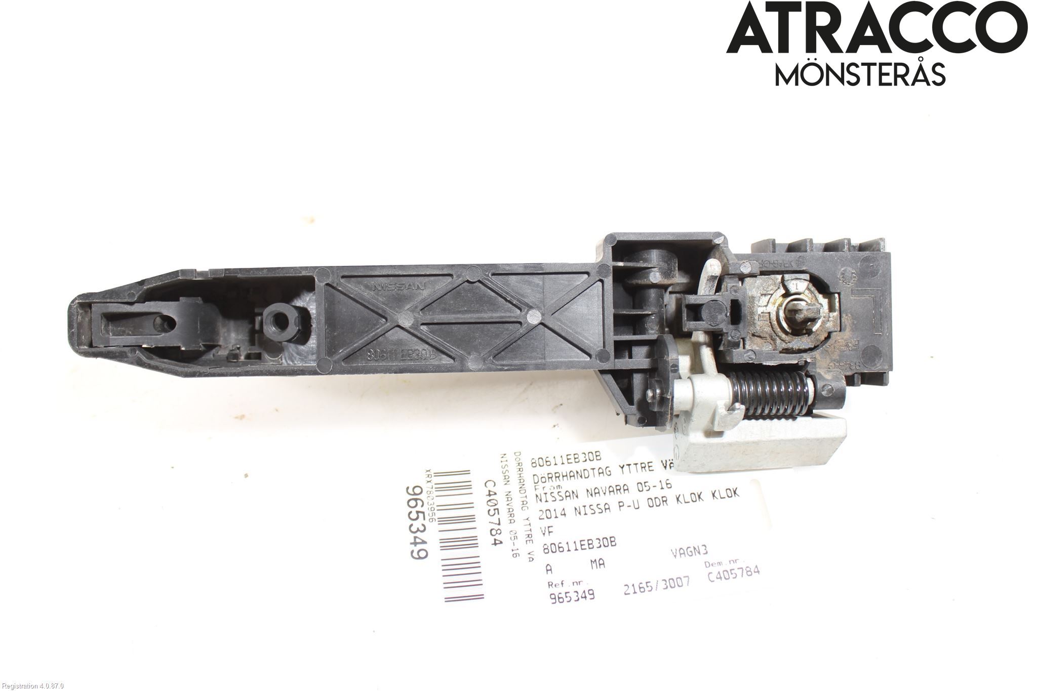 Nissan NAVARA 05-16 Dørhandtak Ytre Venstre
