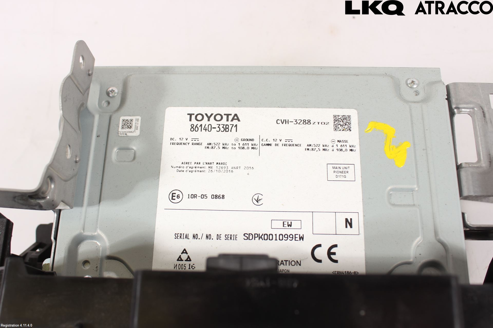 Lexus ES 250/300/330 Stereo Radio Med Cd
