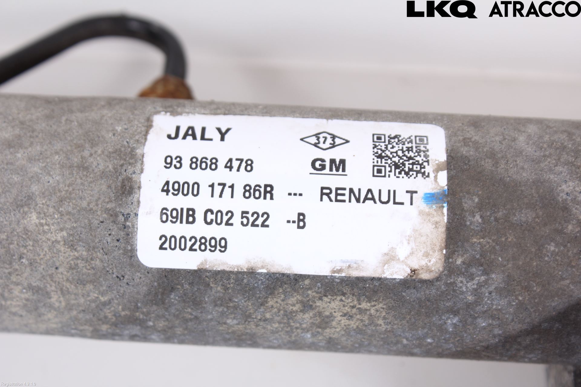 Opel VIVARO 15-19 Servo Snekke - Tannstang
