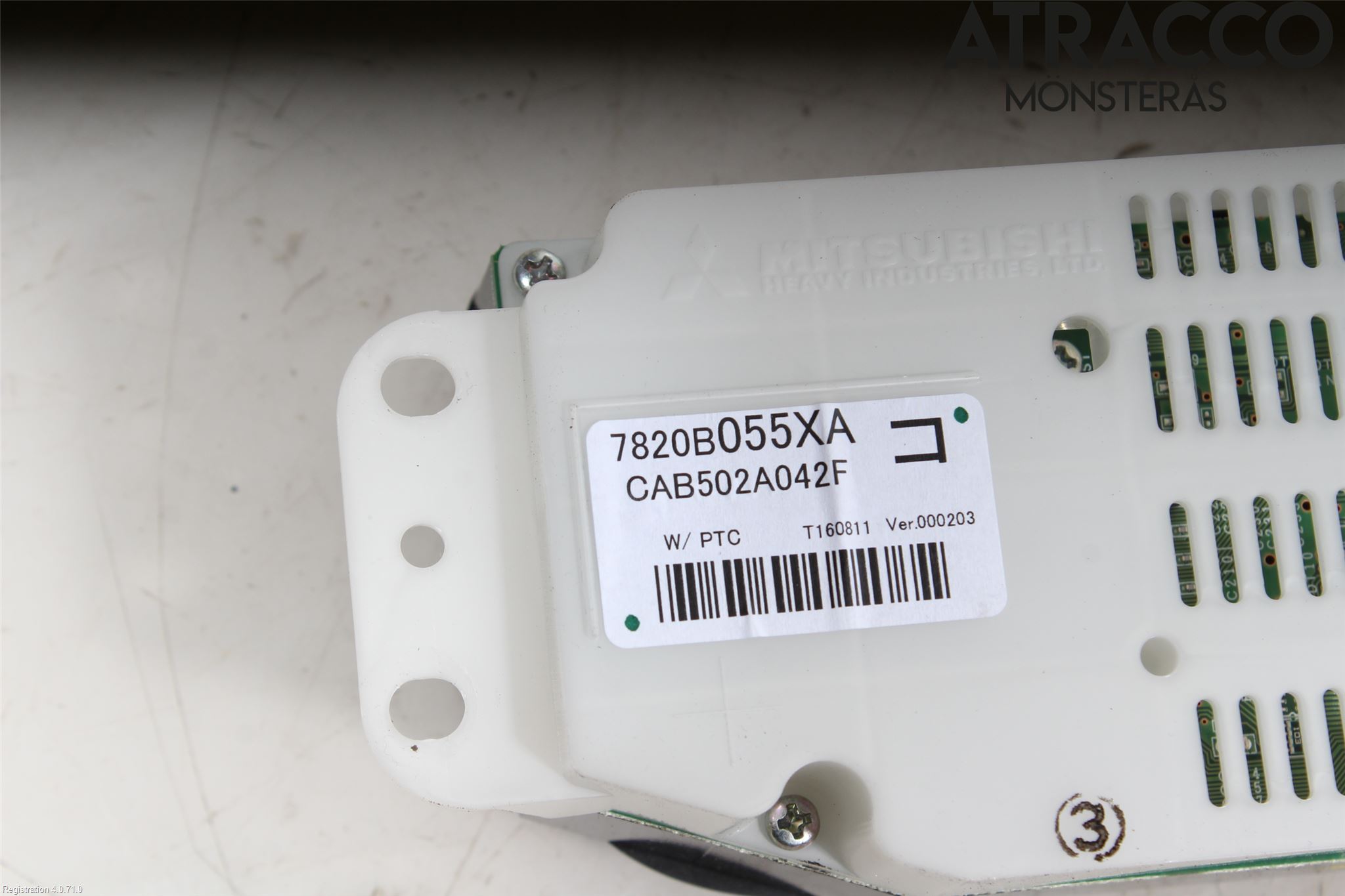 Mitsubishi OUTLANDER 13-21 Varme Ac Betjening-Display