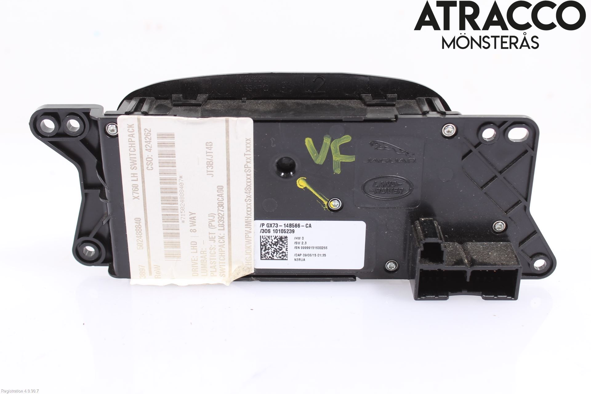 Jaguar XE (X760) 15-24 Bryter Sete Regulering