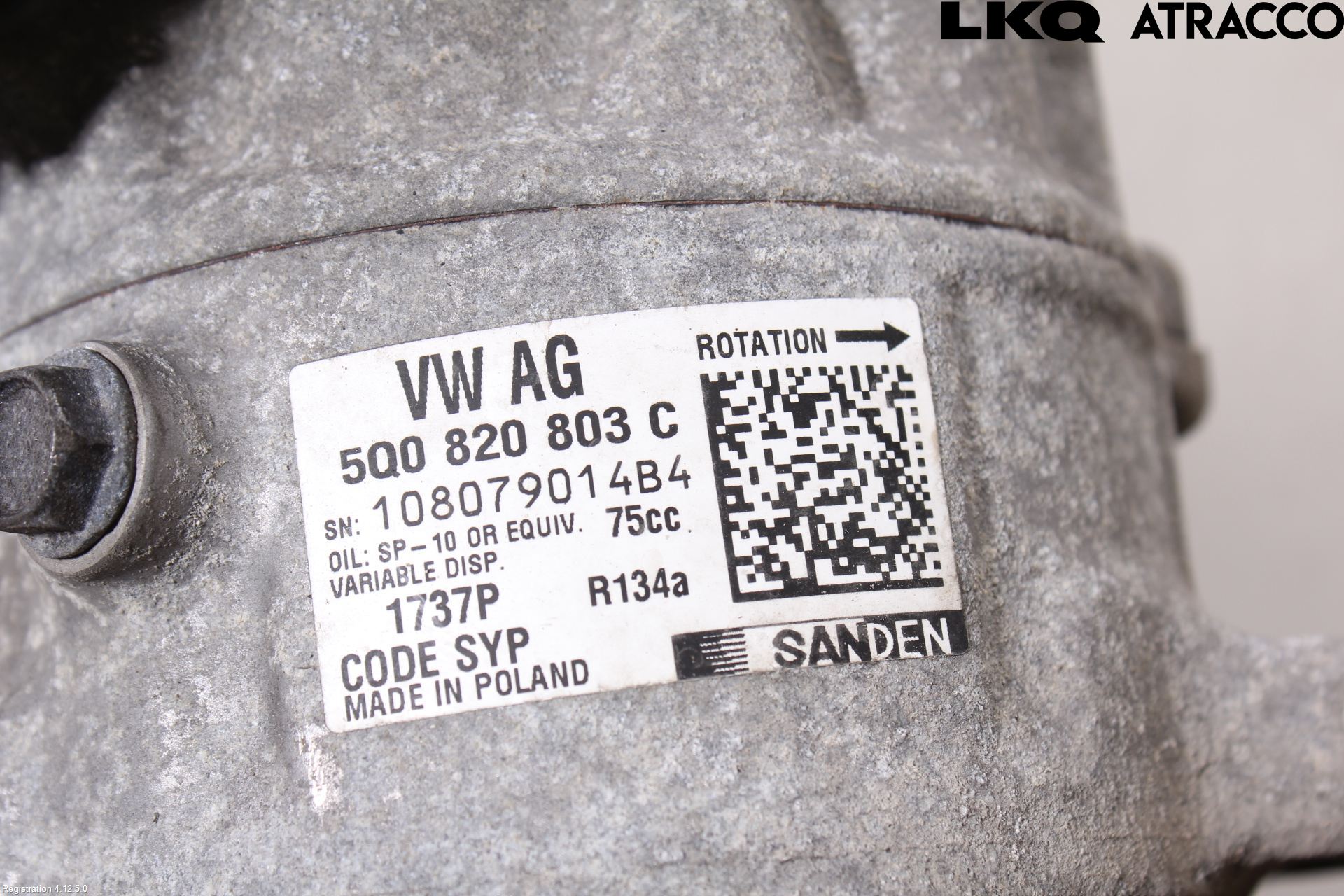 Audi A3/S3 8V 13-20 Varme Ac Kompressor