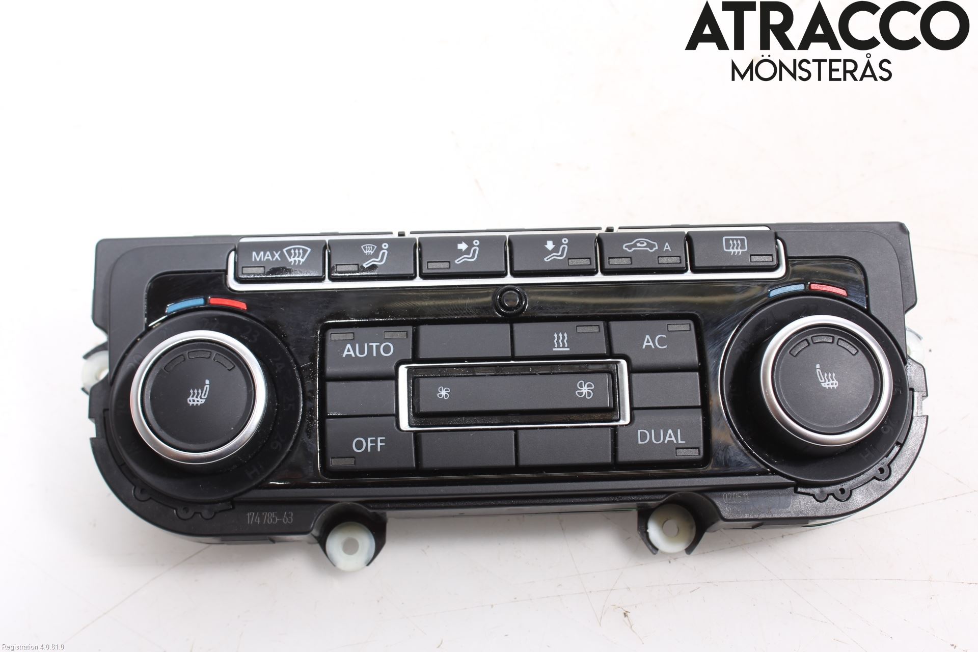 Volkswagen VW PASSAT 11-14 Varme Ac Betjening-Display