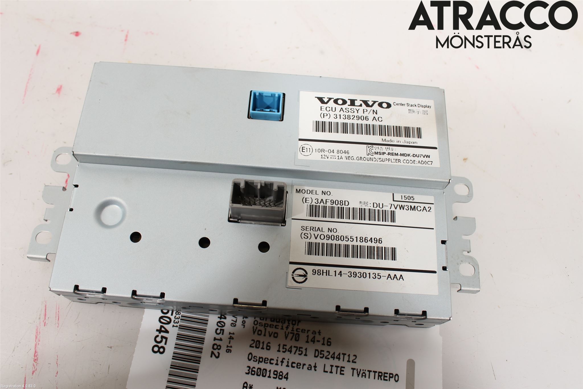 Volvo V70 14-16 Multifunktionsdisplay