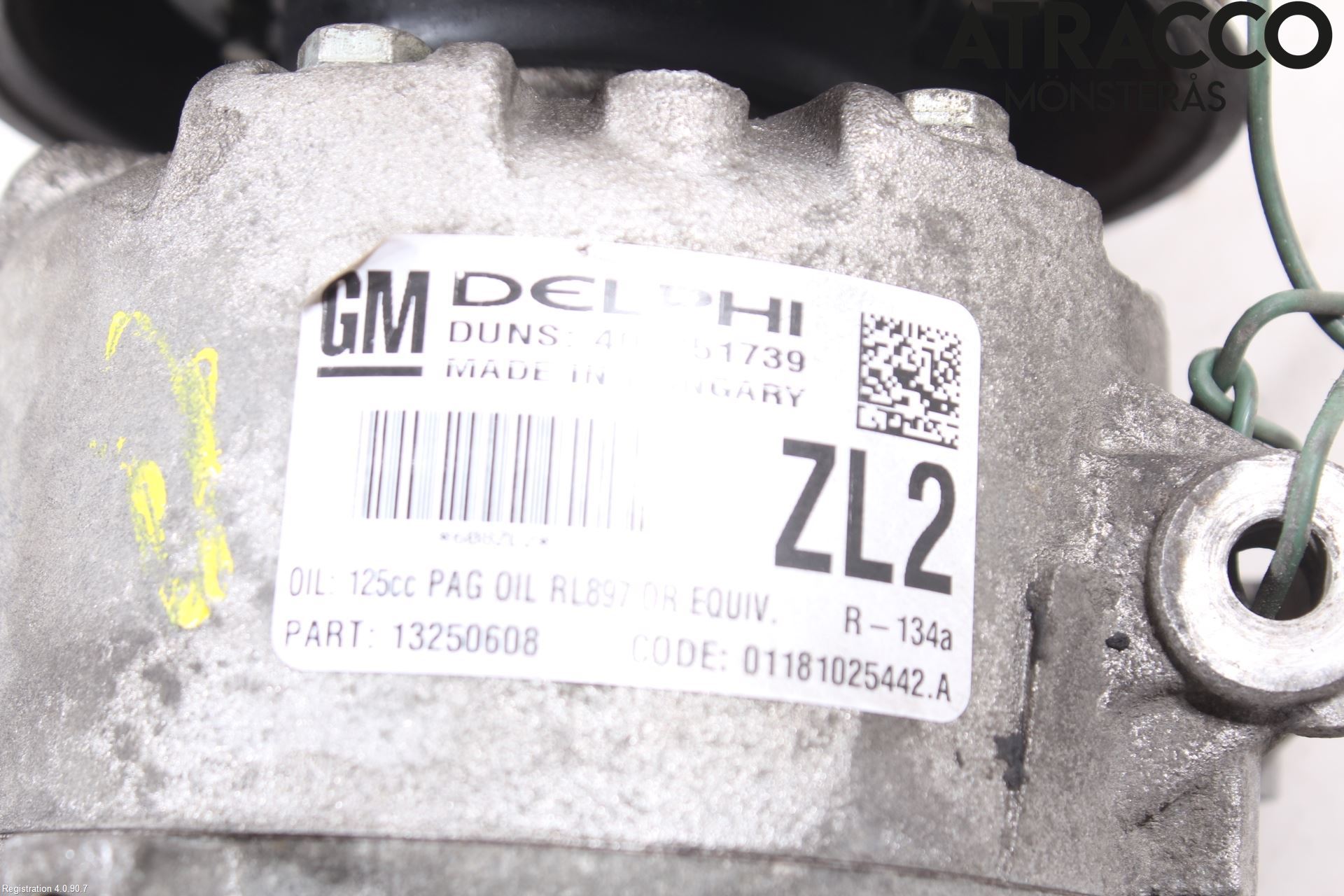Opel ASTRA J 10-15 Varme Ac Kompressor
