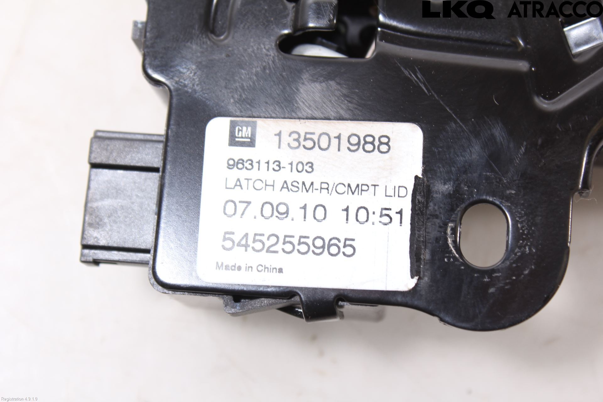 Saab 9-5 10-12 Bakluke-Lokk Låsekasse