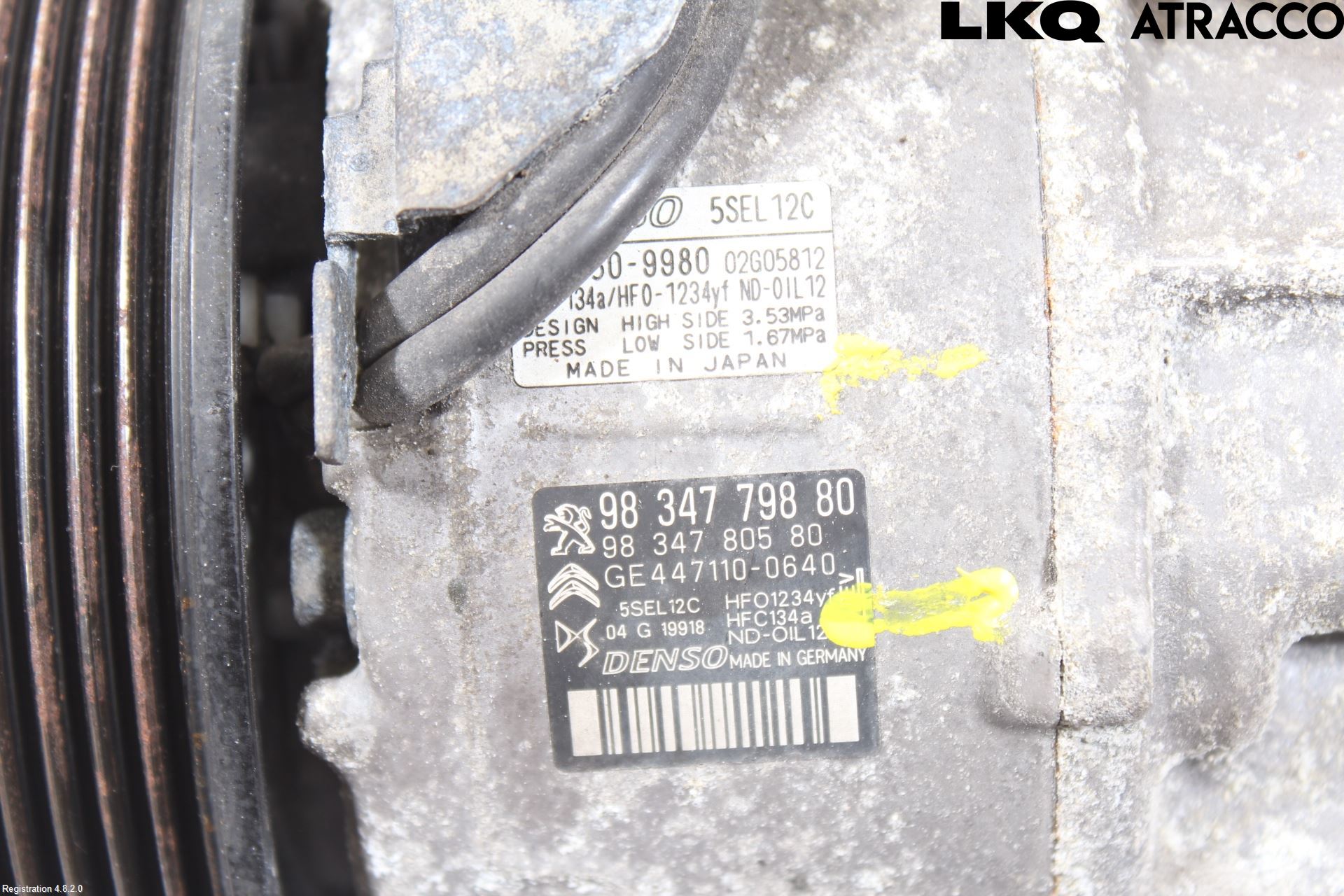 Peugeot 2008/E-2008 20- Varme Ac Kompressor