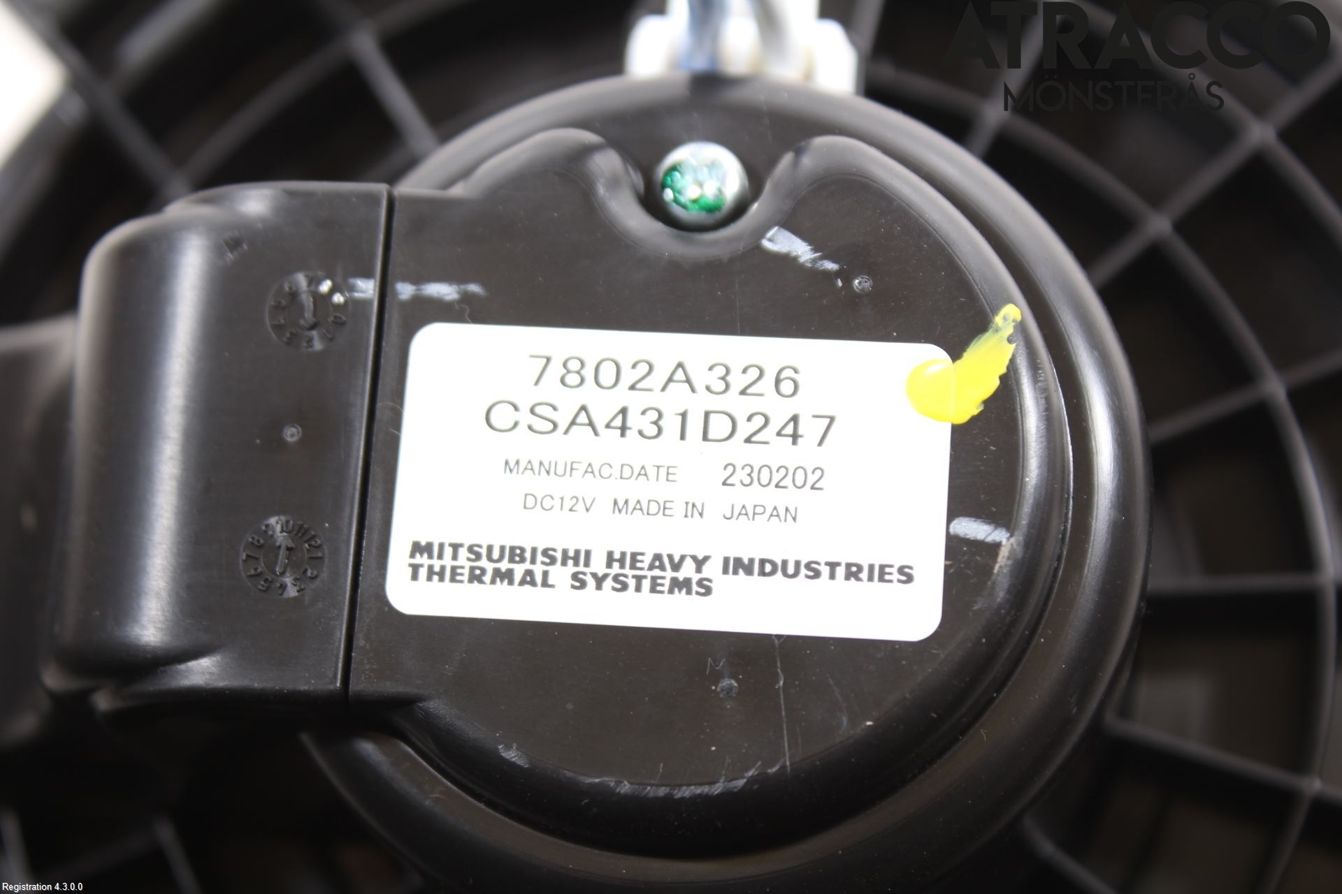 Mitsubishi ECLIPS CROSS Varmeapparat Viftemotor