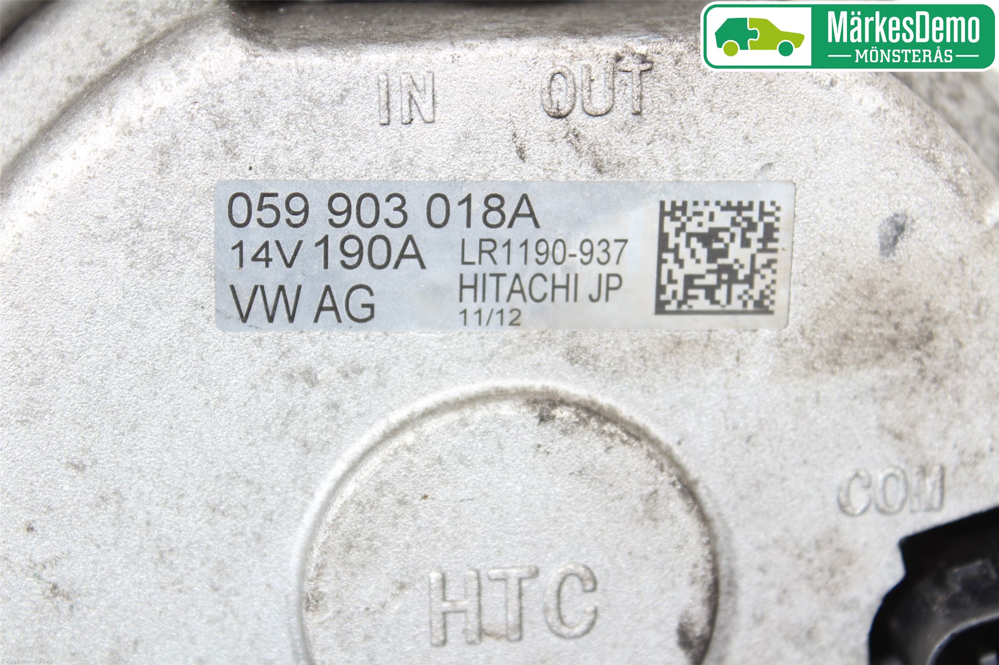 Volkswagen VW TOUAREG 7P 11-18 Dynamo