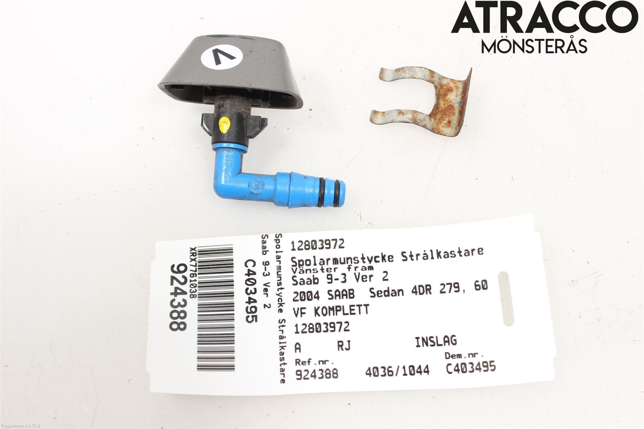 Saab 9-3 VER 2 Spylerdyse Frontlykter