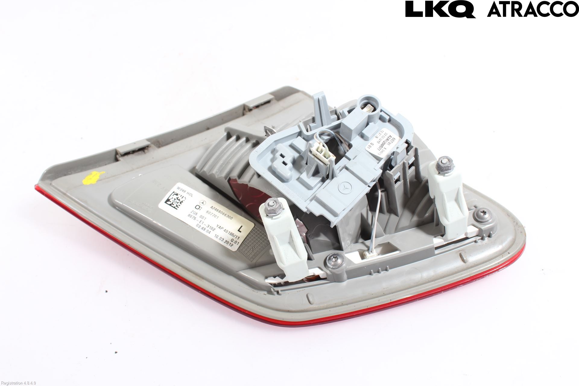 Mercedes-Benz MB B-KLASS (W246/W242) 12-19 Baklykt Venstre  På Luke(Indre