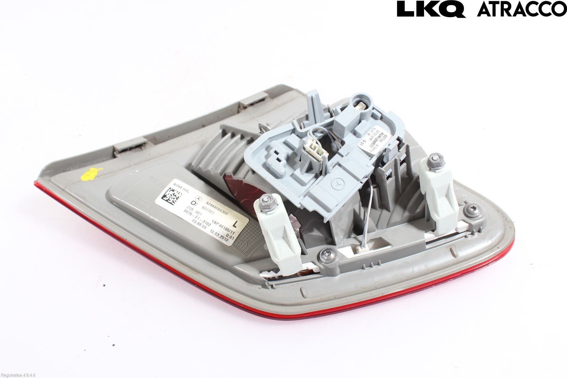 Mercedes-Benz MB B-KLASS (W246/W242) 12-19 Baklykt Venstre På Luke(Indre