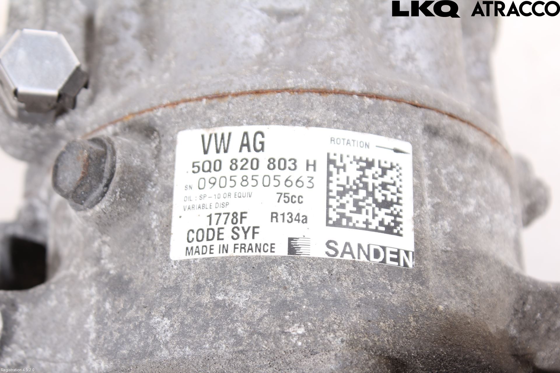 Volkswagen VW PASSAT 15-19 Varme Ac Kompressor