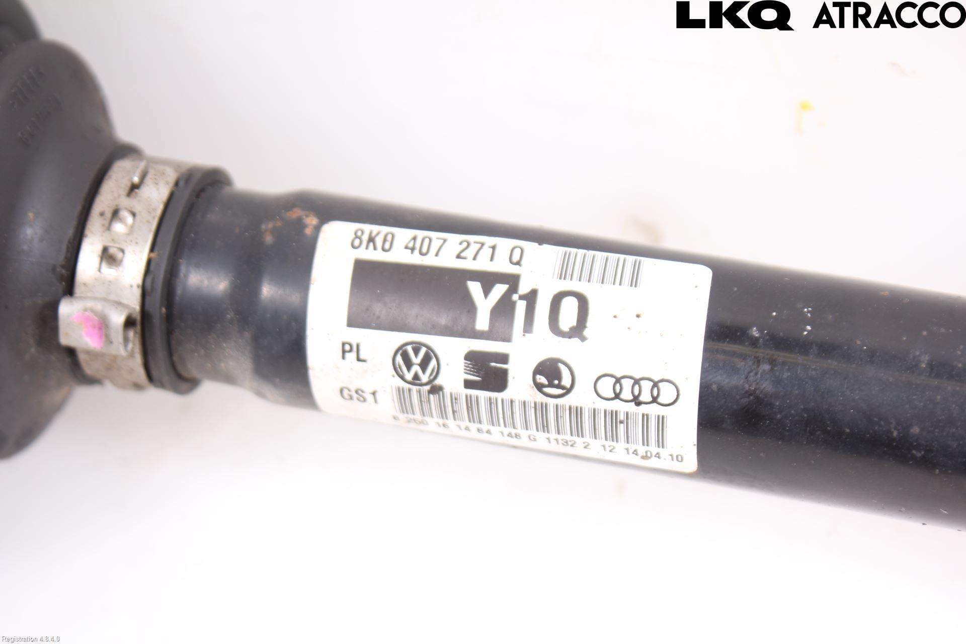 Audi A4/S4 08-11 Drivaksel Foran Kompl Venstre
