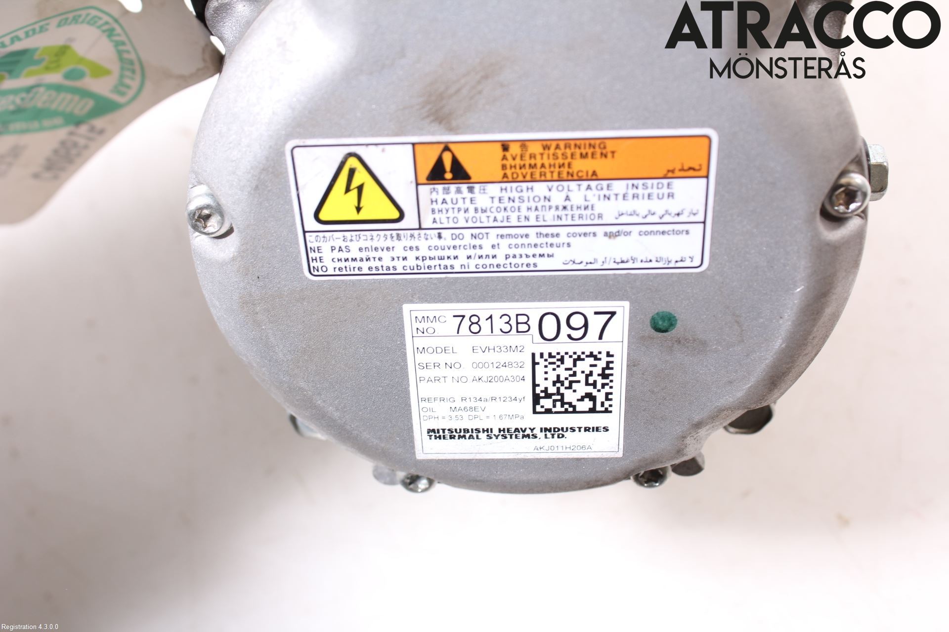 Mitsubishi ECLIPS CROSS Varme Ac Kompressor