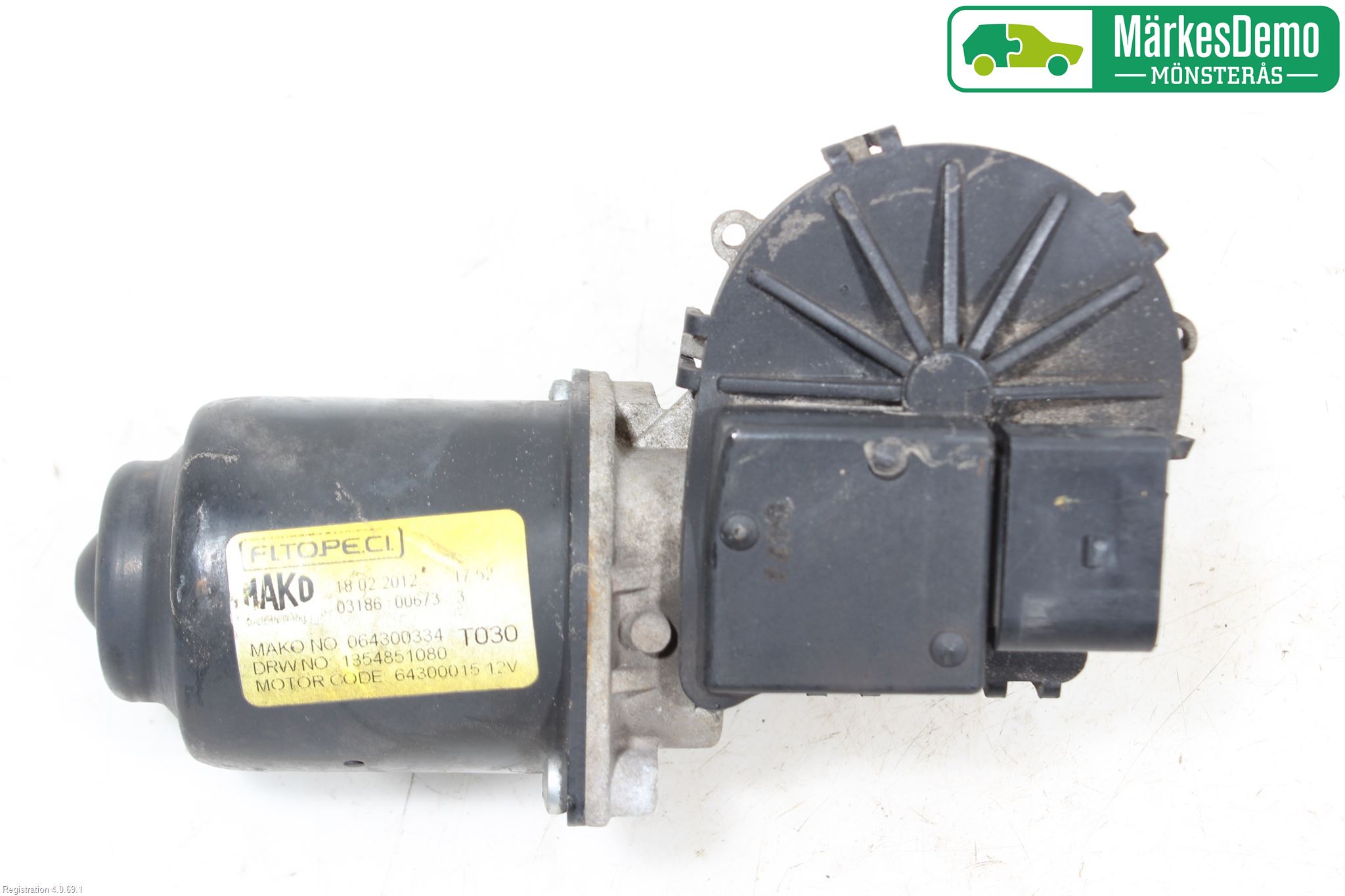 Peugeot BIPPER Viskermotor Frontrute