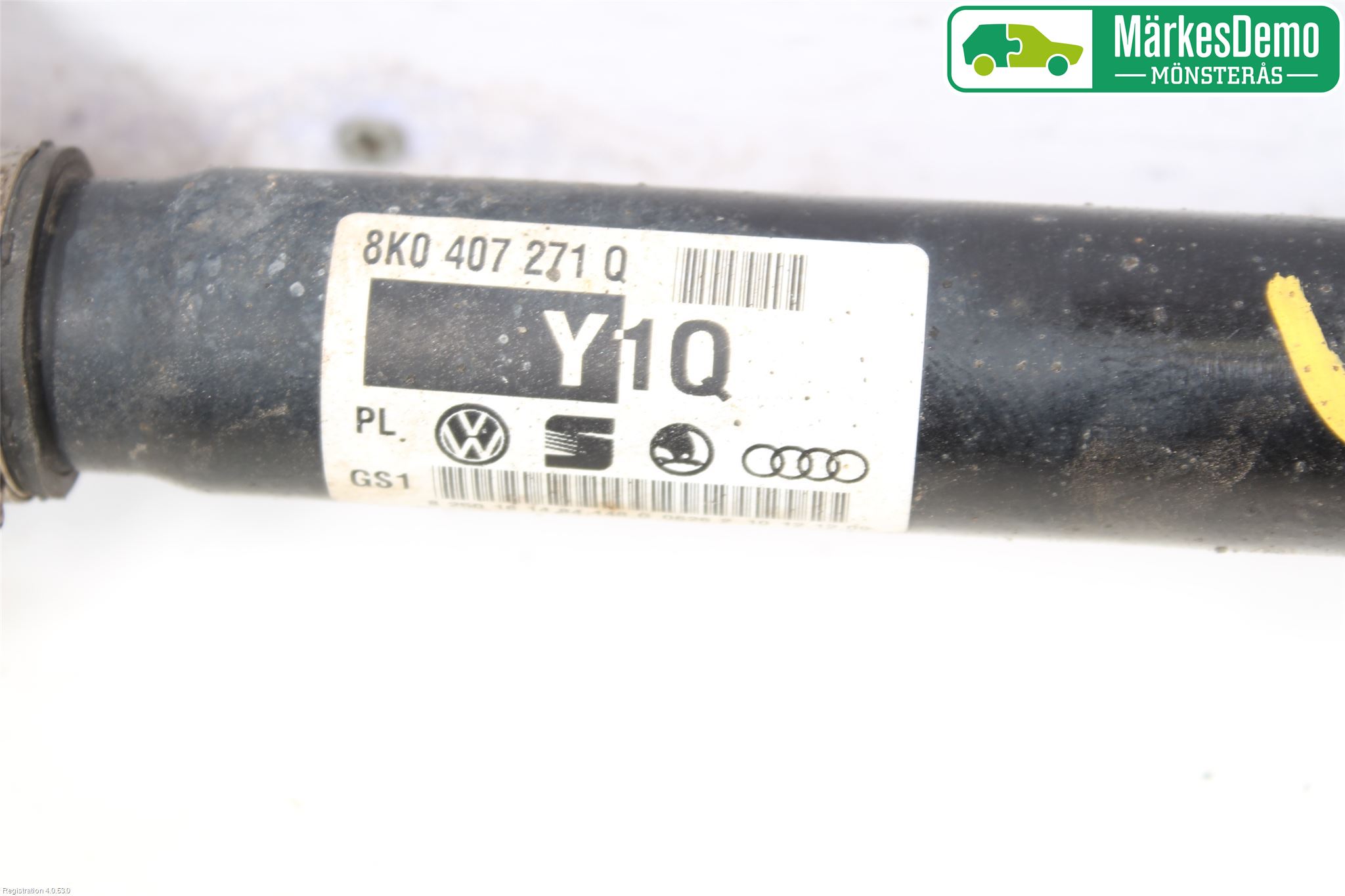 Audi A4/S4 08-11 Drivaksel Foran Kompl Venstre