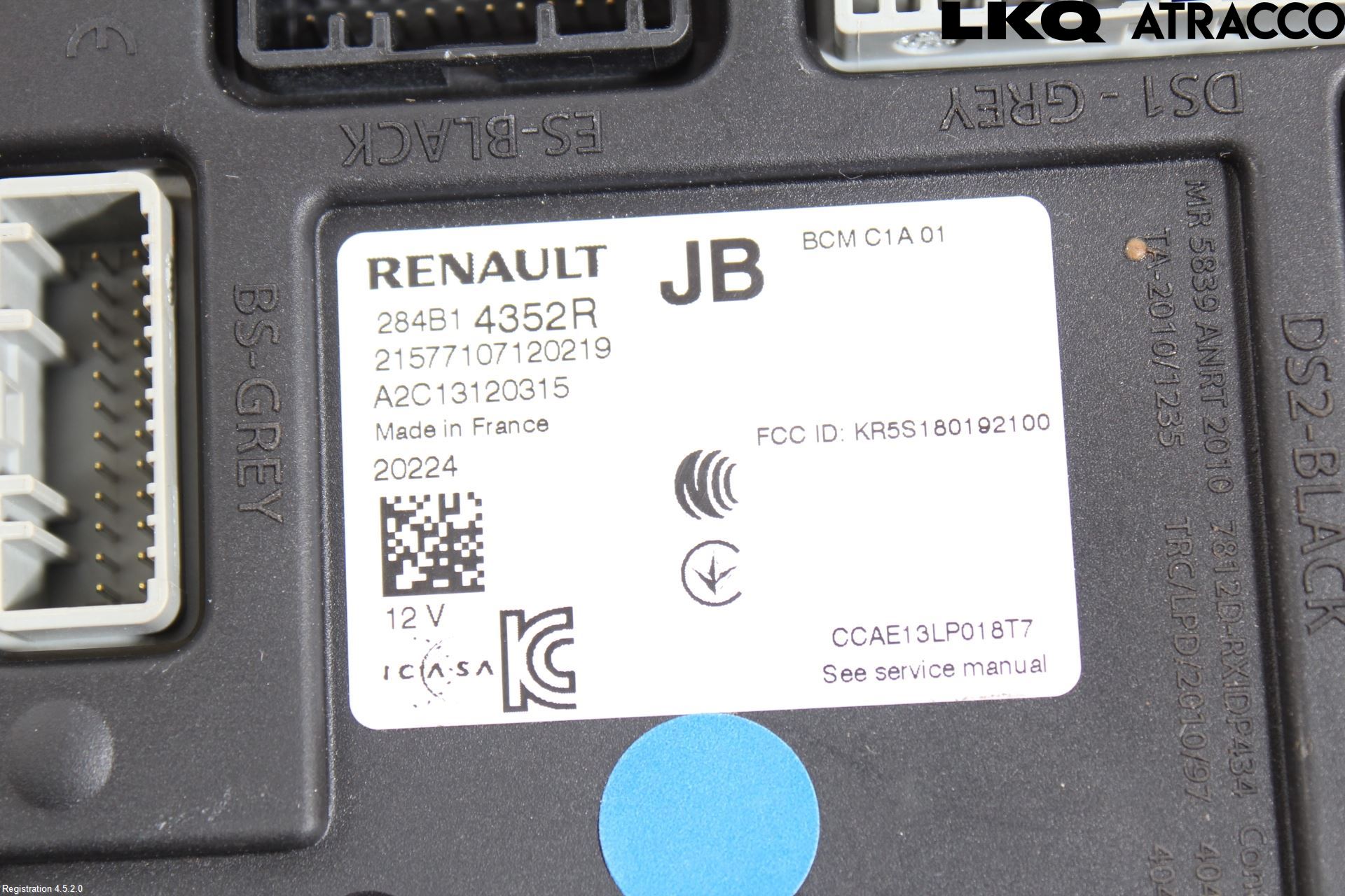Renault ZOE/E-TECH 13- Styreenhet Øvrig