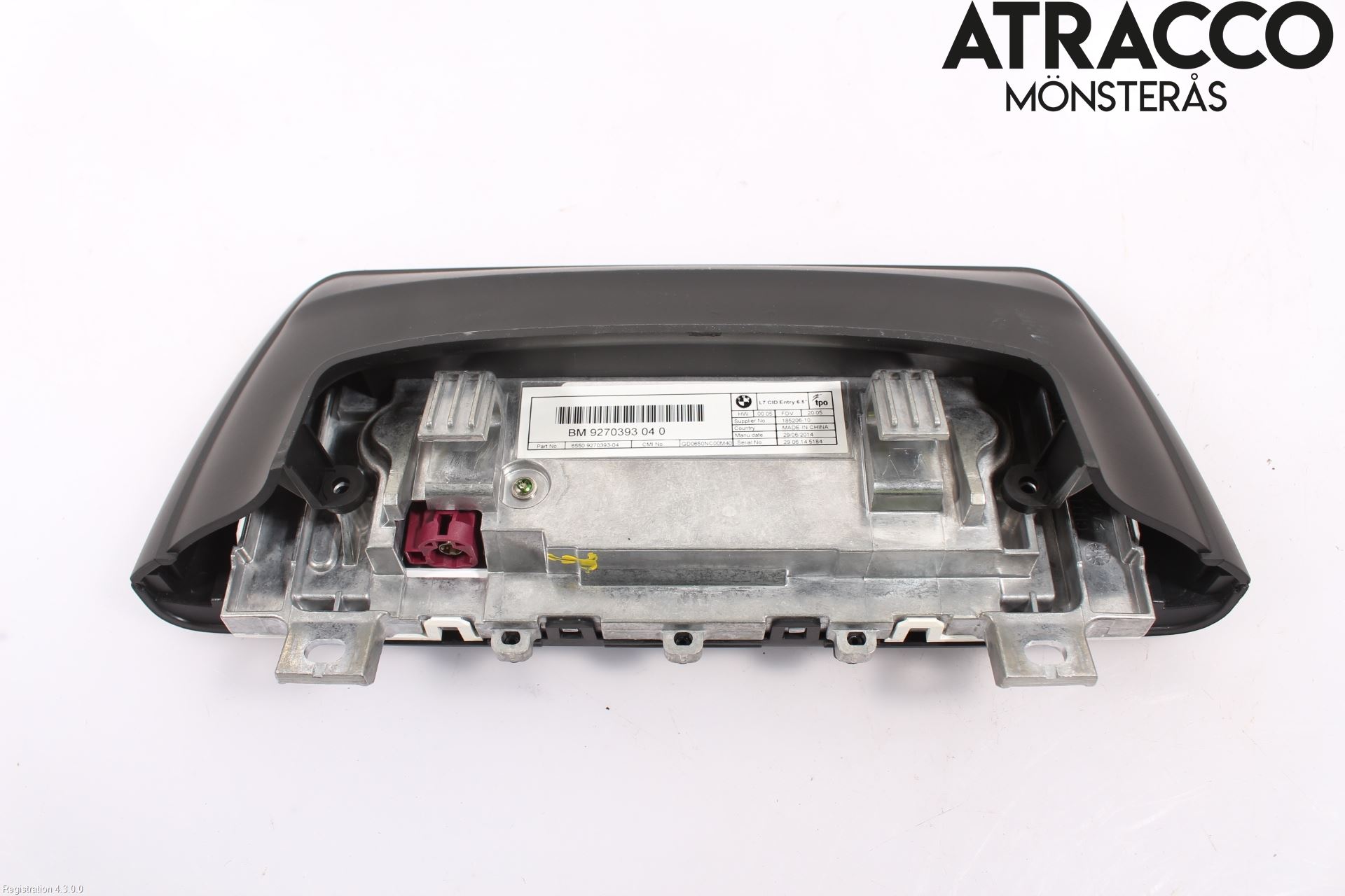 BMW 4 F32/F33/F82/F83 13-20 Instr Skjerm Dvd-Gps-Ac-Tlf