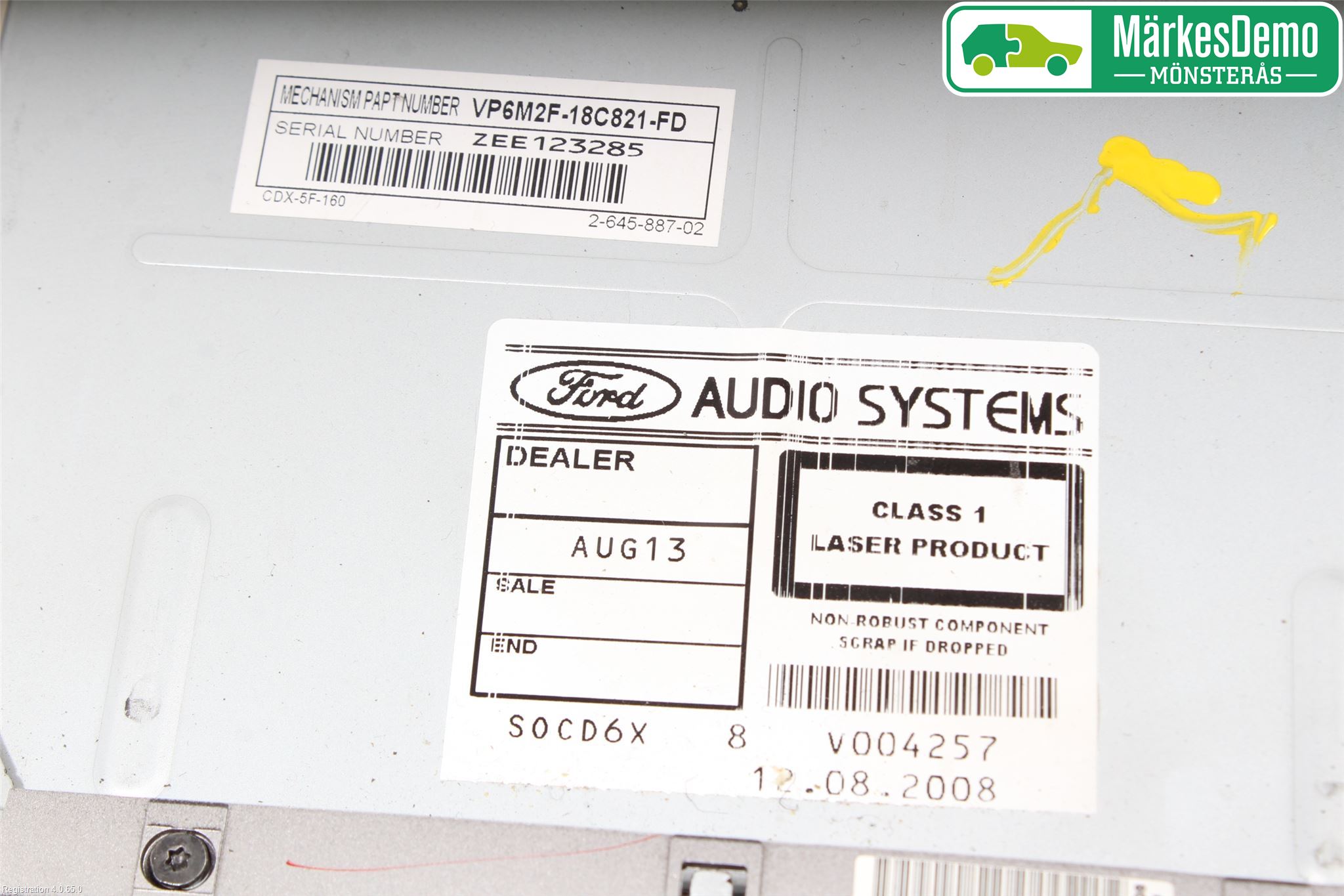 Ford KUGA 08-12 Stereo Radio