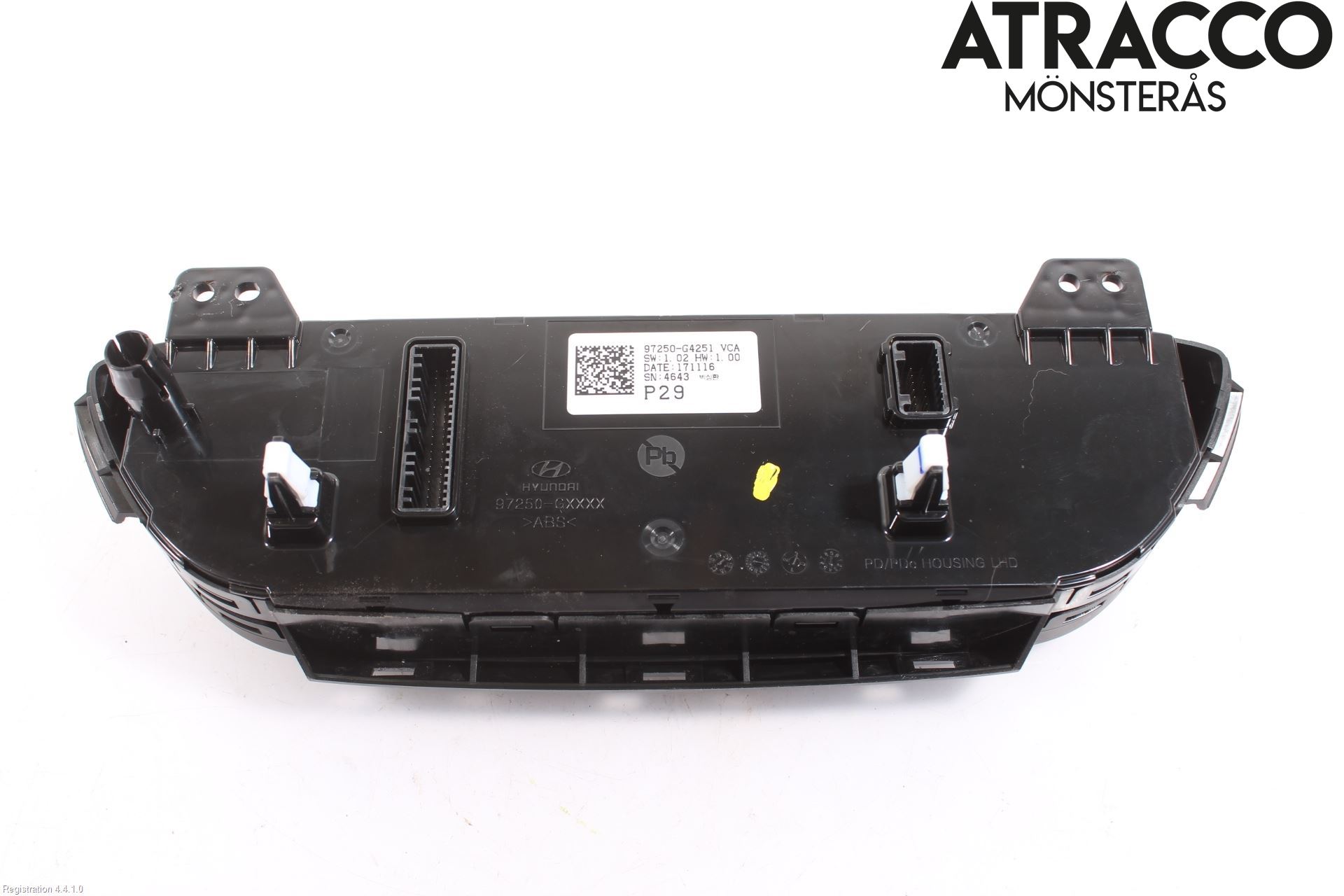 Hyundai i30 PD 17- Varme Ac Betjening-Display