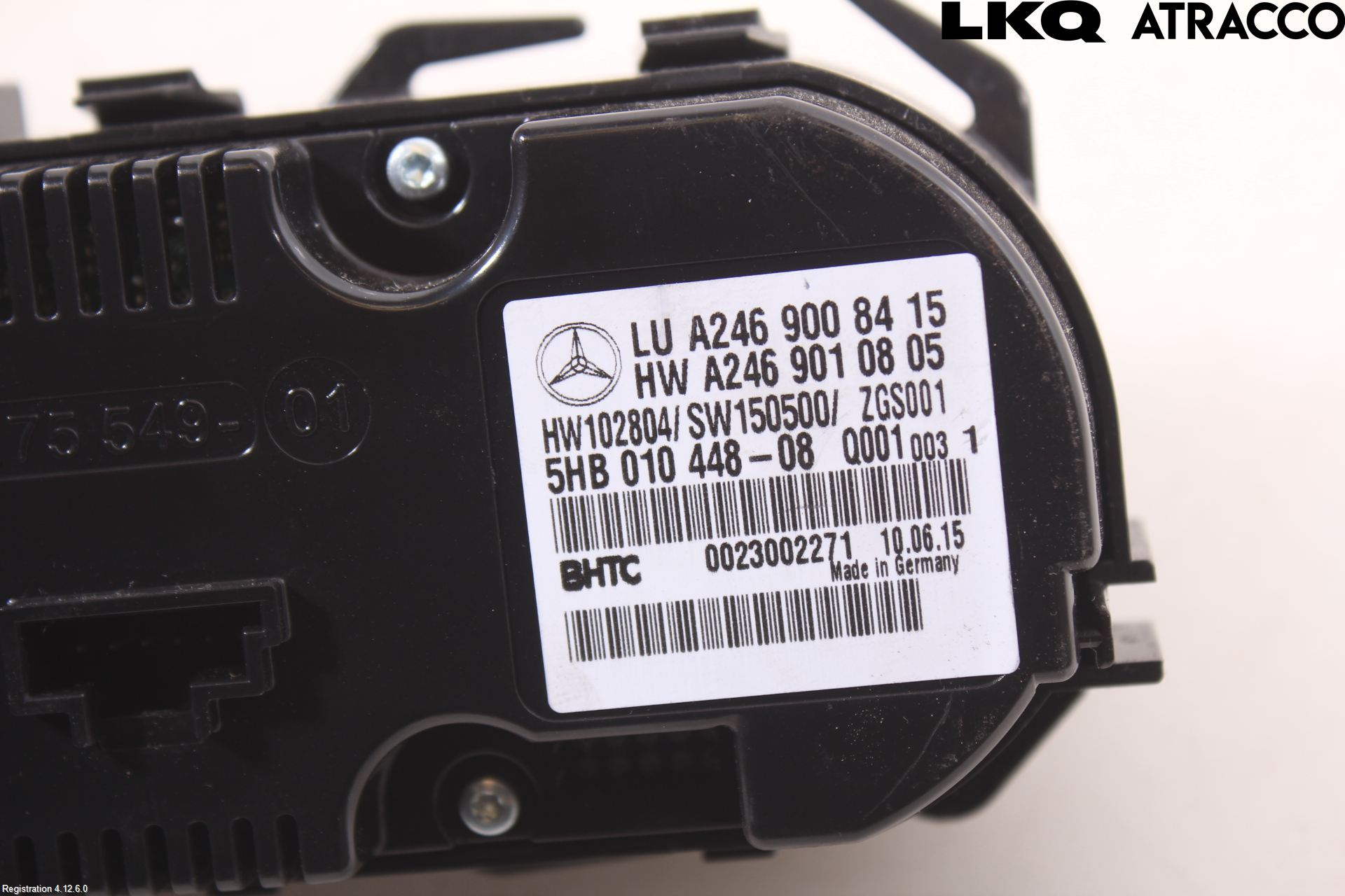 Mercedes-Benz MB CLA-KLASS (C117/X117) 13-19 Varme Ac Betjening-Display