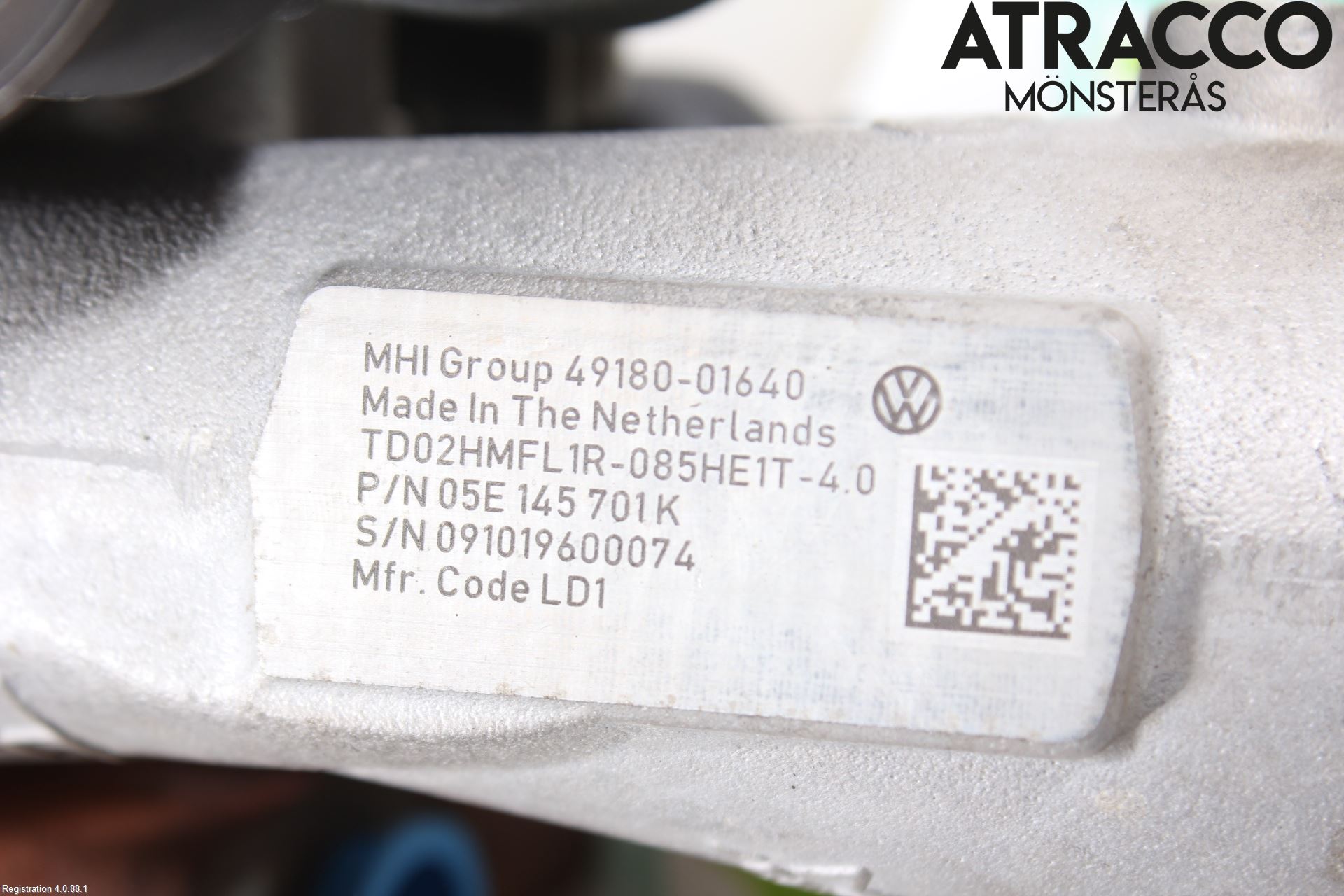 Volkswagen VW GOLF / E-GOLF VII 13-20 Turboaggregat