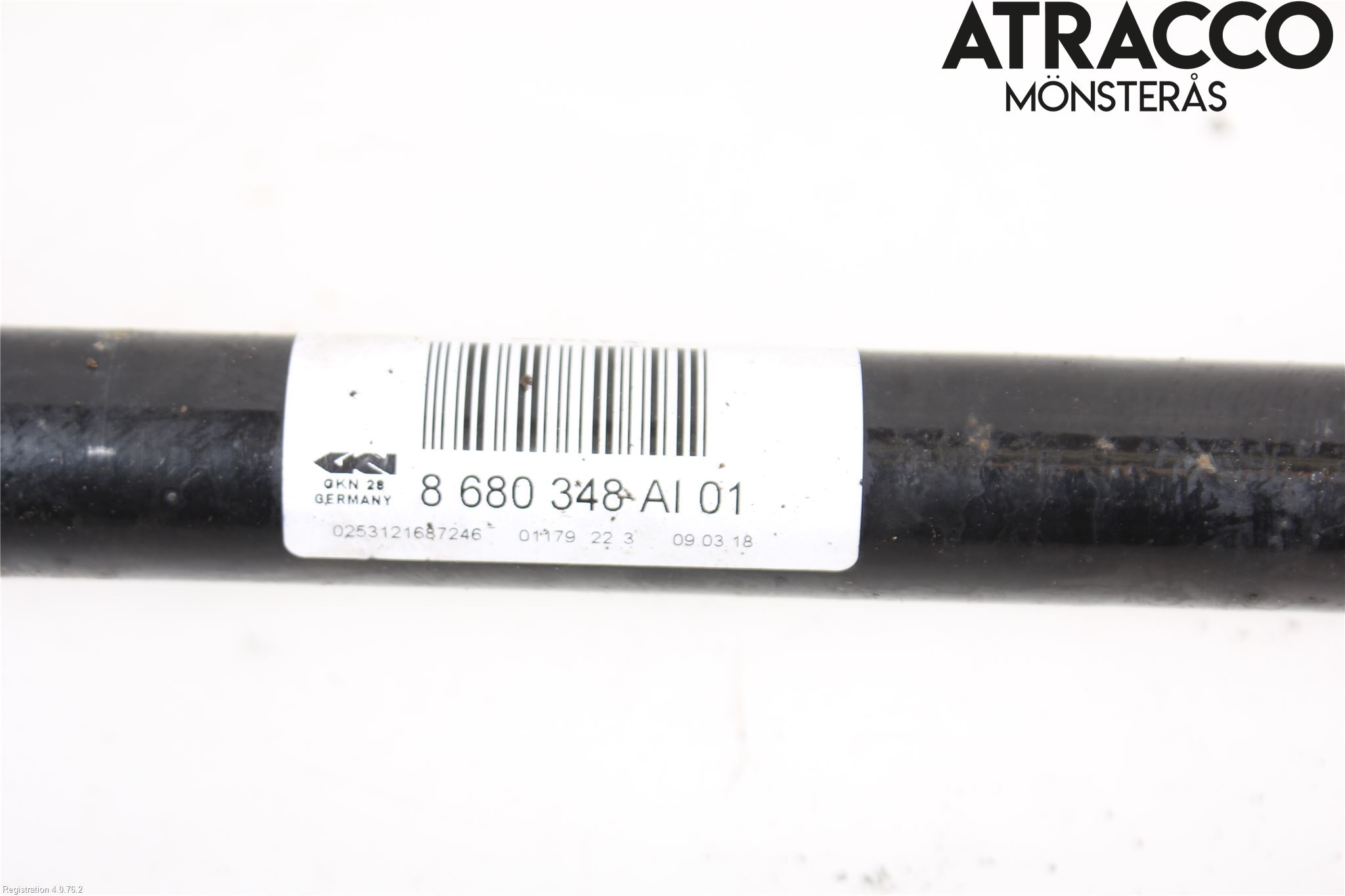 BMW 3 F30/F31/F80 12-19 Drivaksel Bak Kompl Høyre