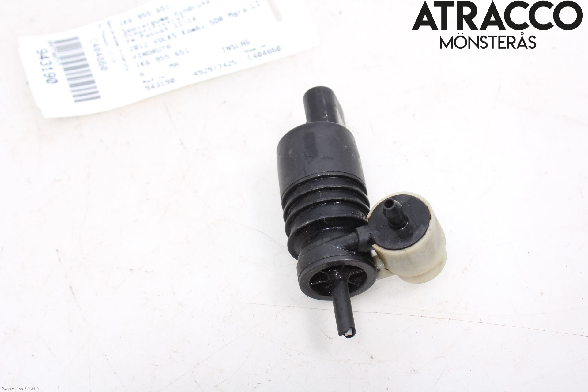 Volkswagen VW PASSAT 11-14 Spylerpumpe Frontrute