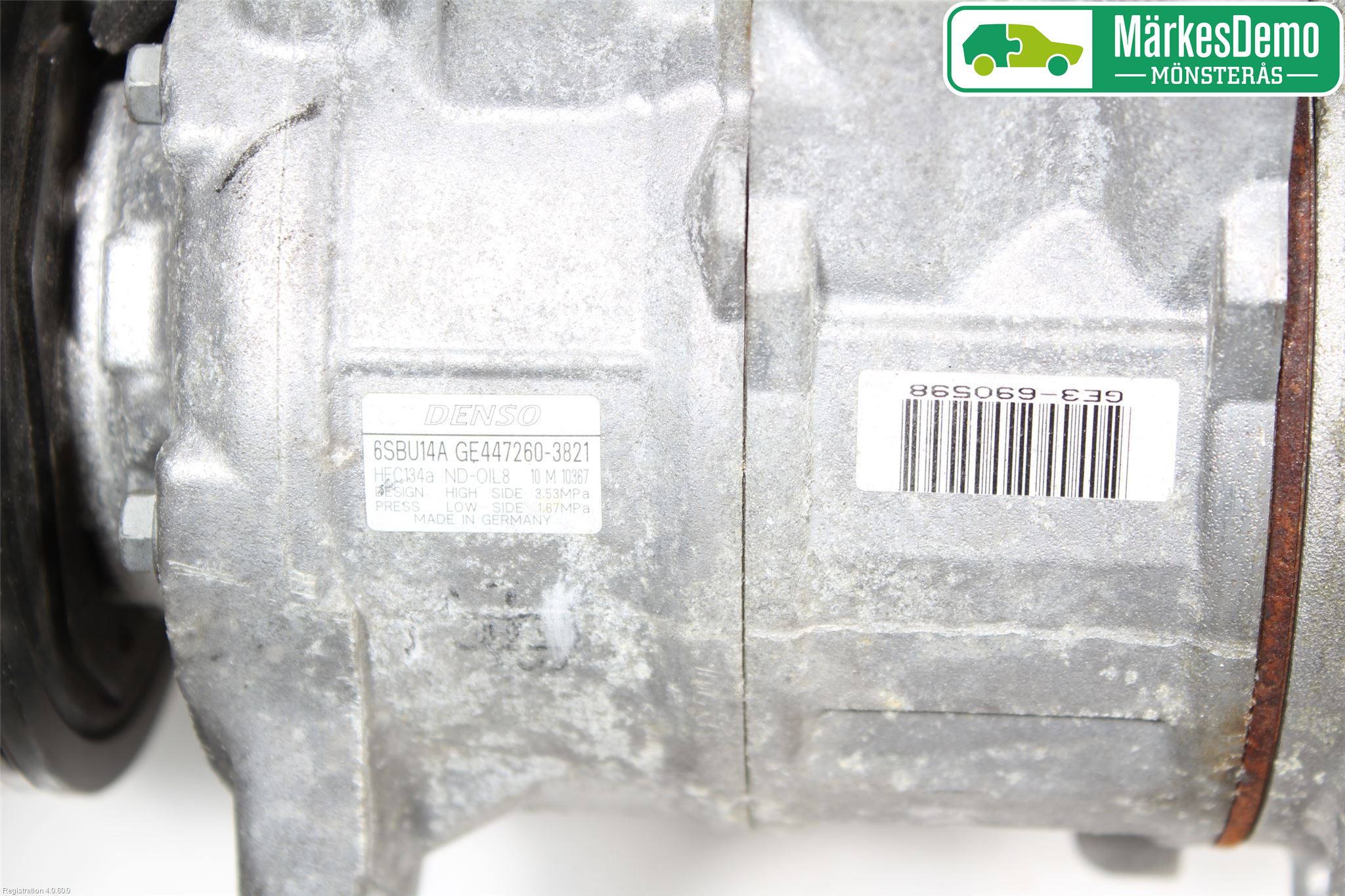 BMW 5 F10/F11/F18 09-17 Varme Ac Kompressor