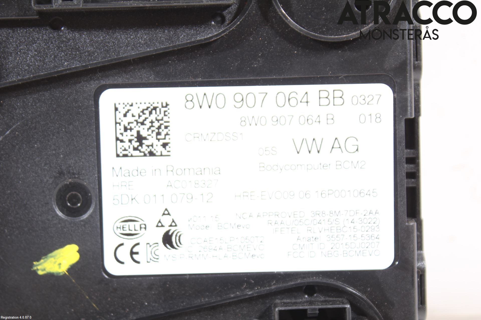 Audi A4/S4 B9 16-19 Styreenhet Øvrig