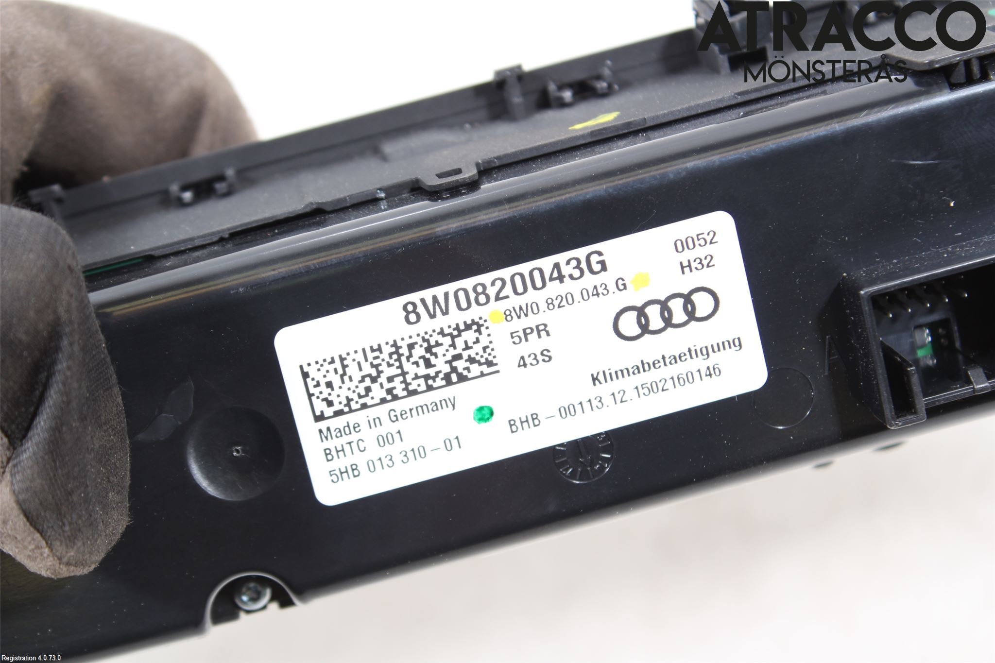 Audi A4/S4 B9 16-19 Varme Ac Betjening-Display