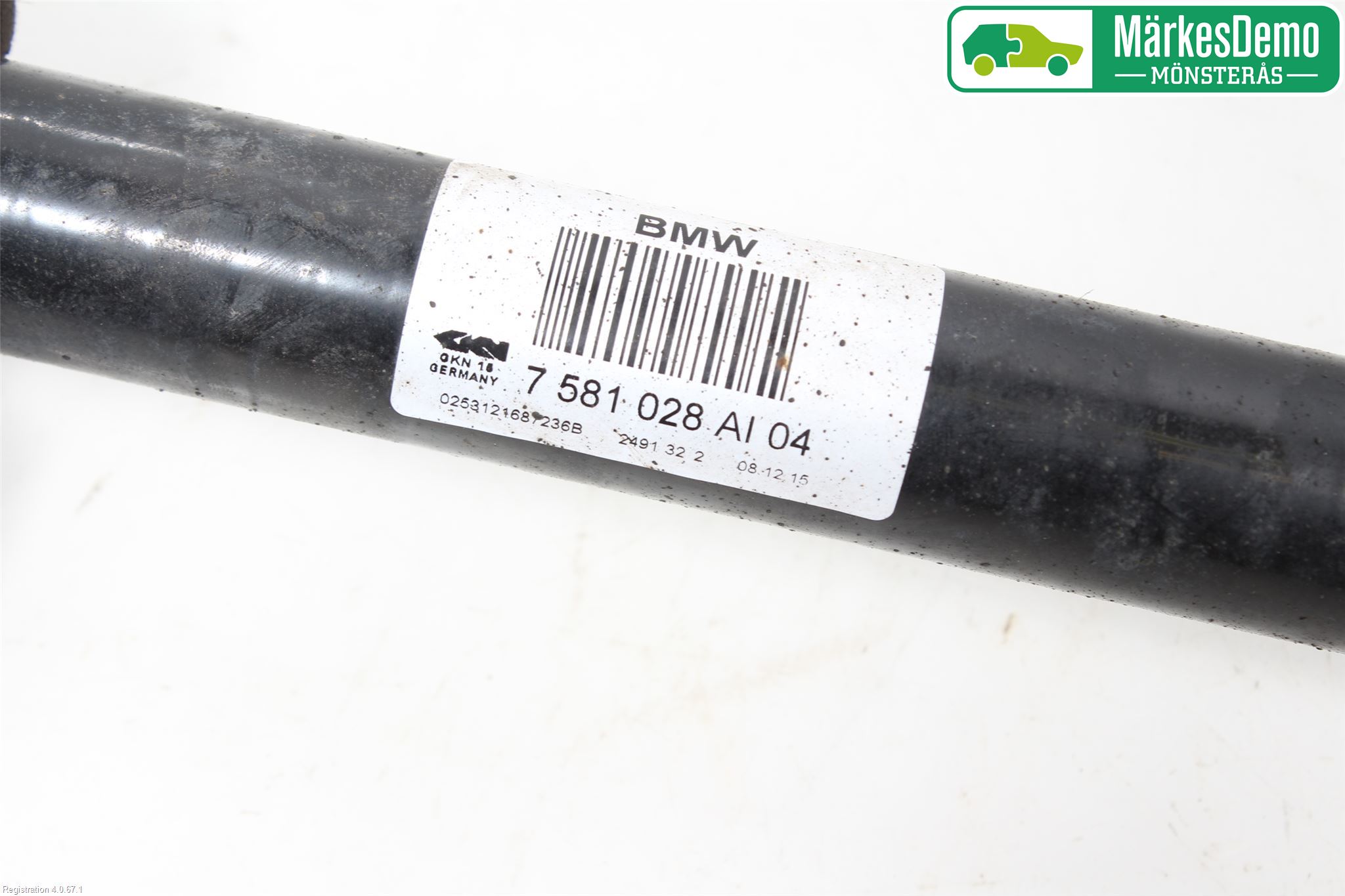 BMW 5 F10/F11/F18 09-17 Drivaksel Bak Kompl Høyre