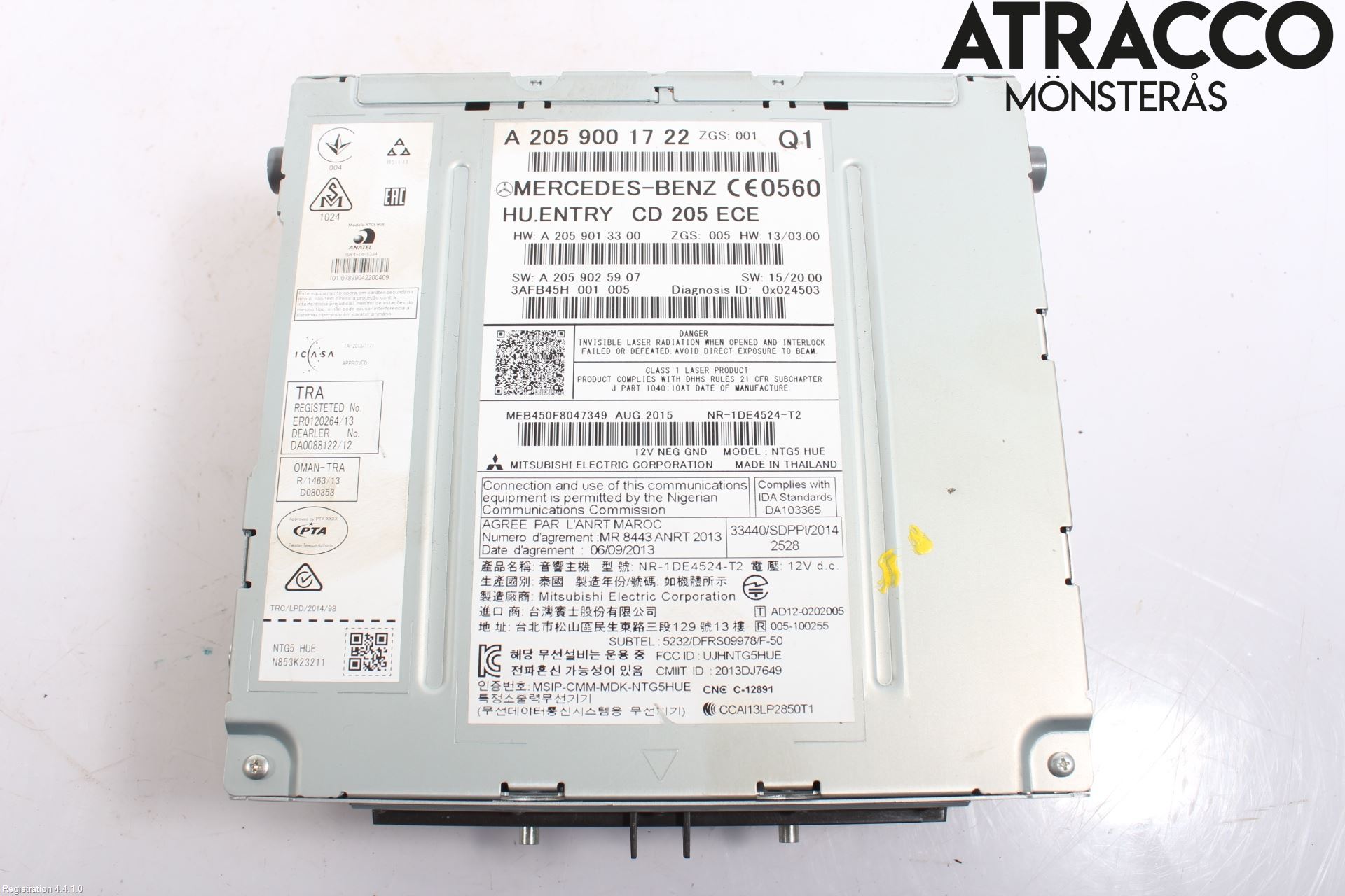 Mercedes-Benz MB GLC-KLASS (X253/C253) 15-22 Stereo Radio Med Cd
