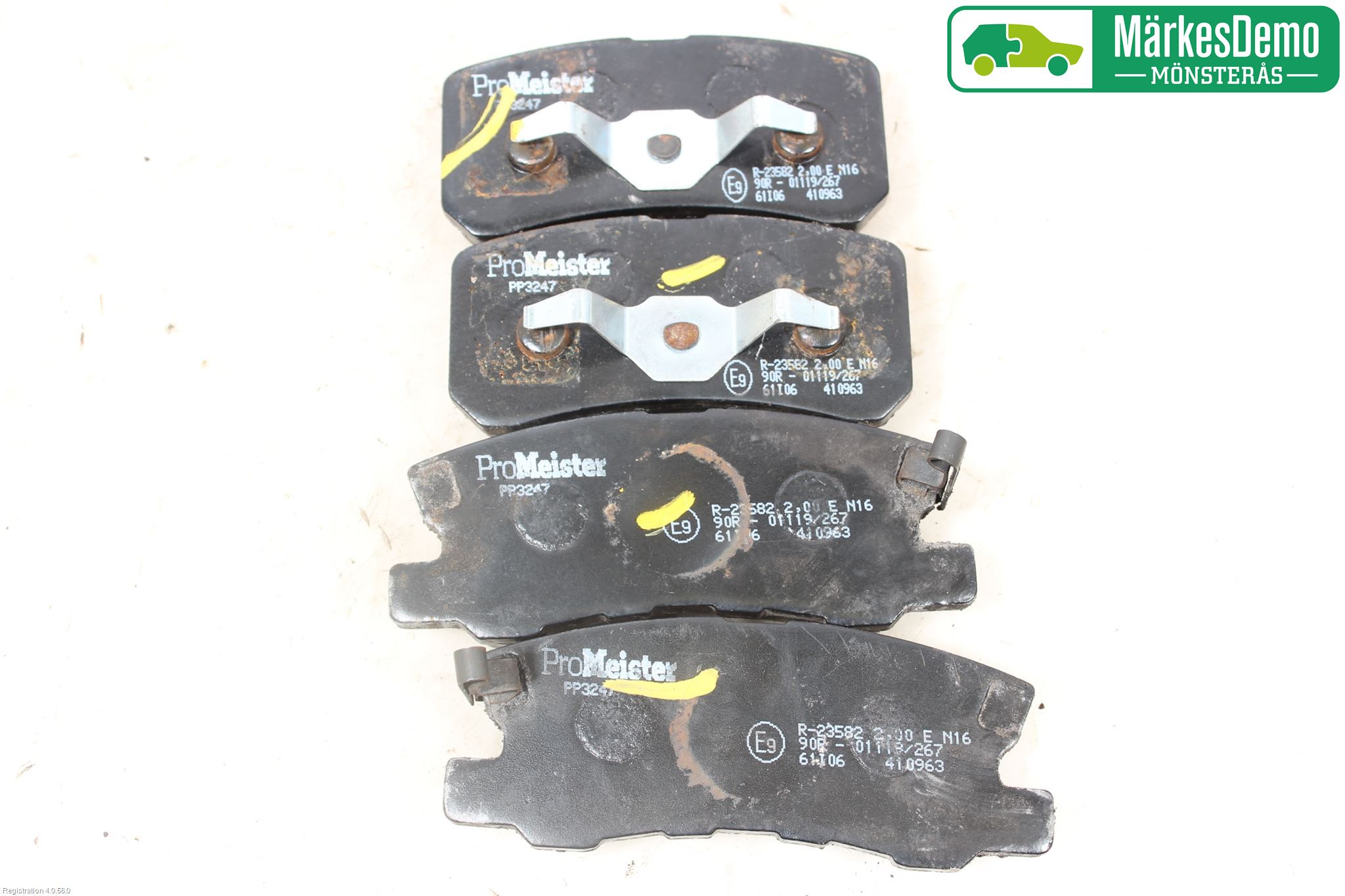Mitsubishi ASX 10-22 Bremsebelegg Bak