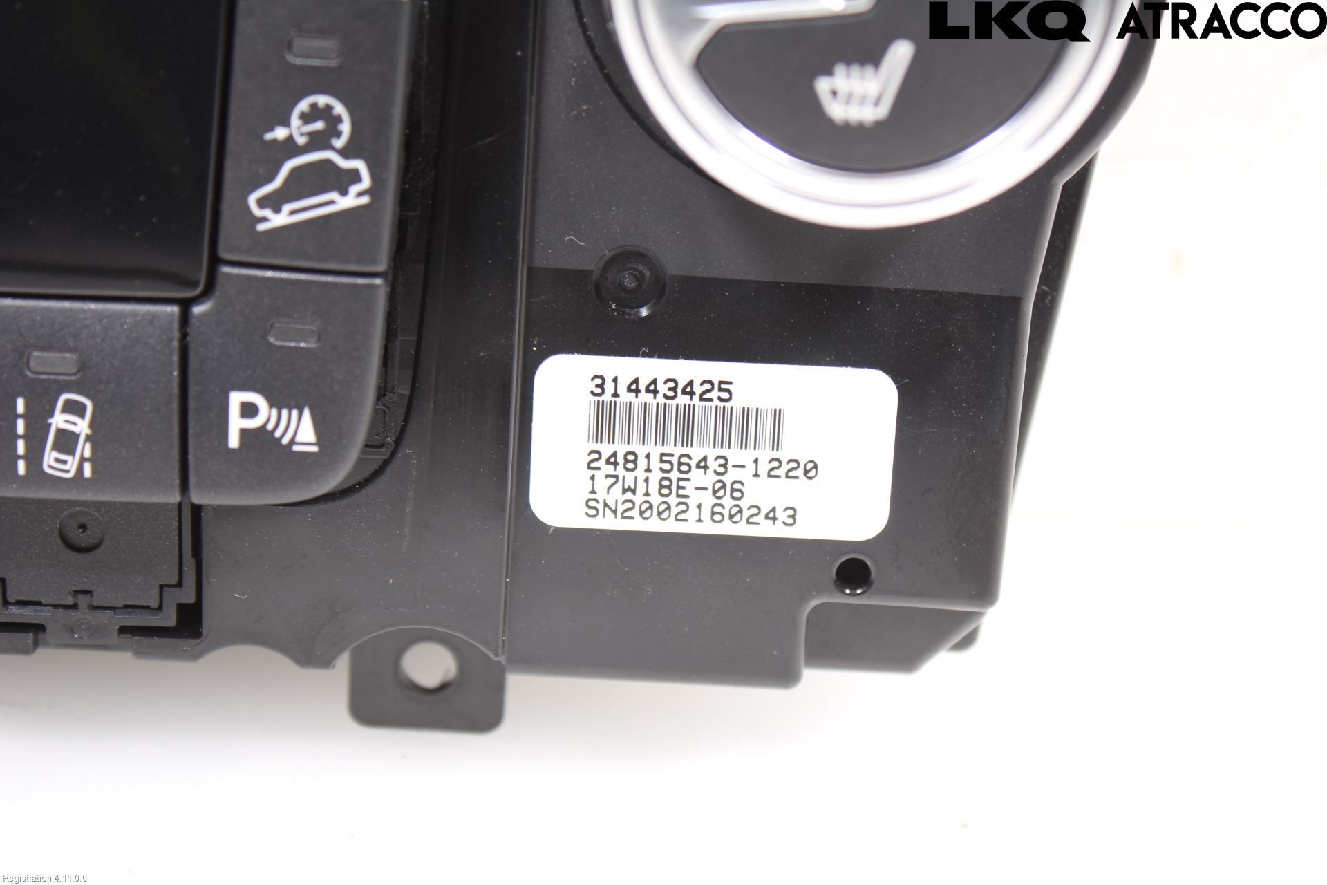 Volvo XC60 14-17 Varme Ac Betjening-Display