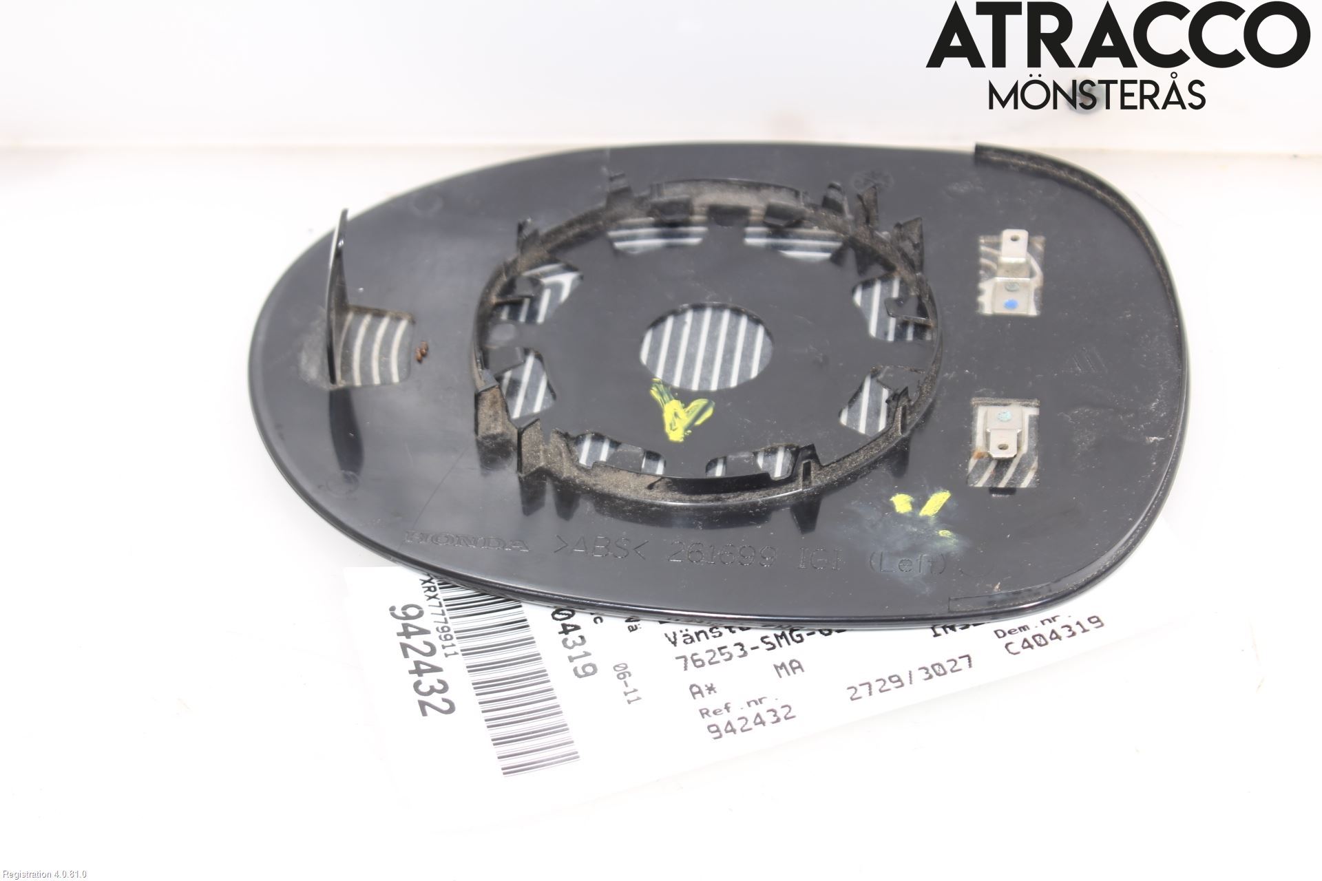 Honda CIVIC 06-11 Speil Glass V