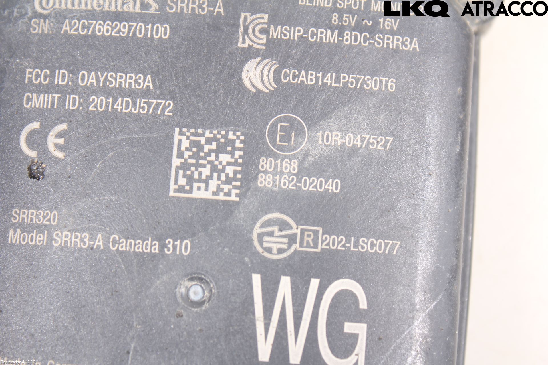 Toyota COROLLA 19- Sensor Kollisjonsbeskyttelse