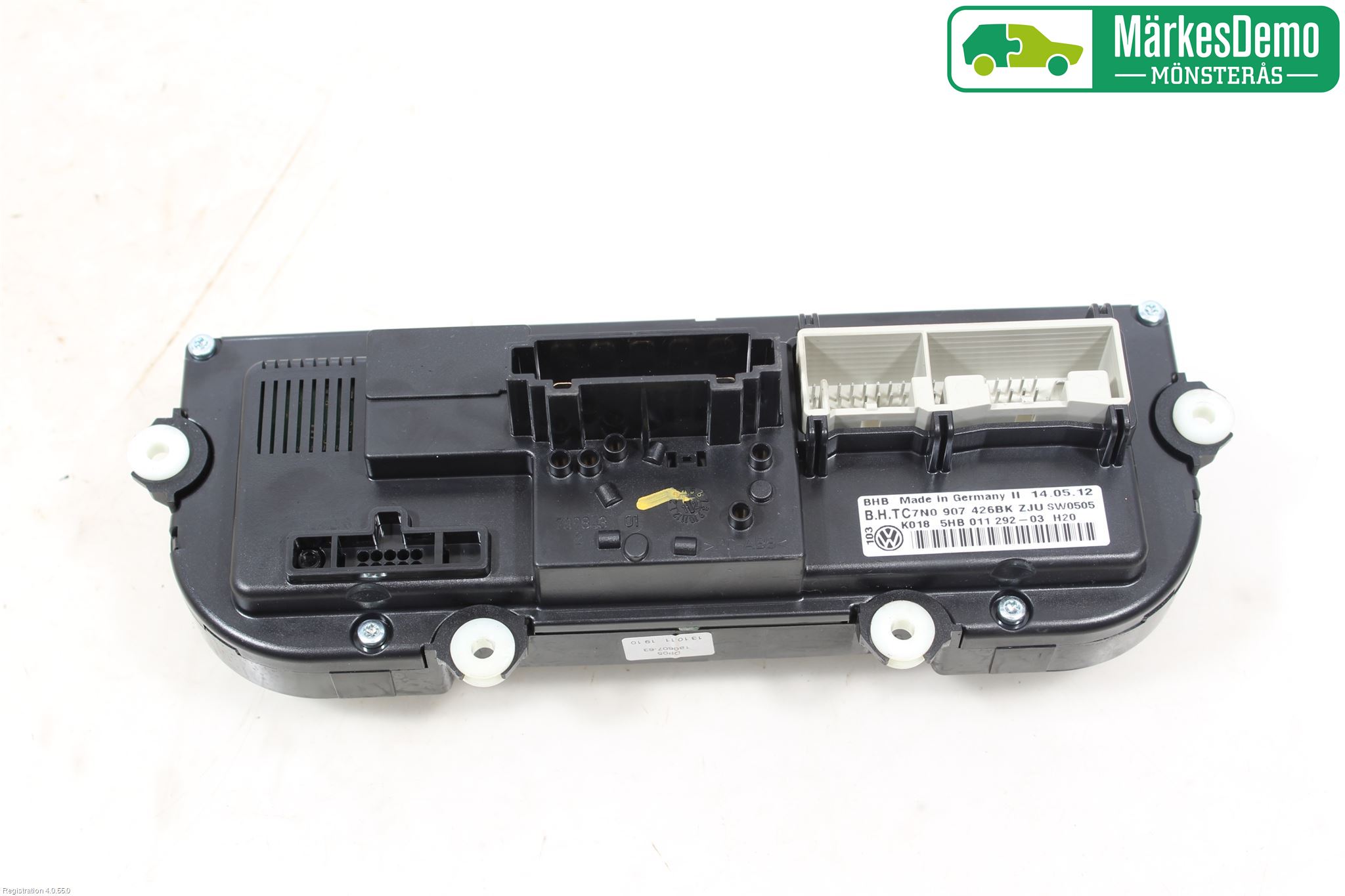 Volkswagen VW GOLF VI 09-13 Varme Ac Betjening-Display
