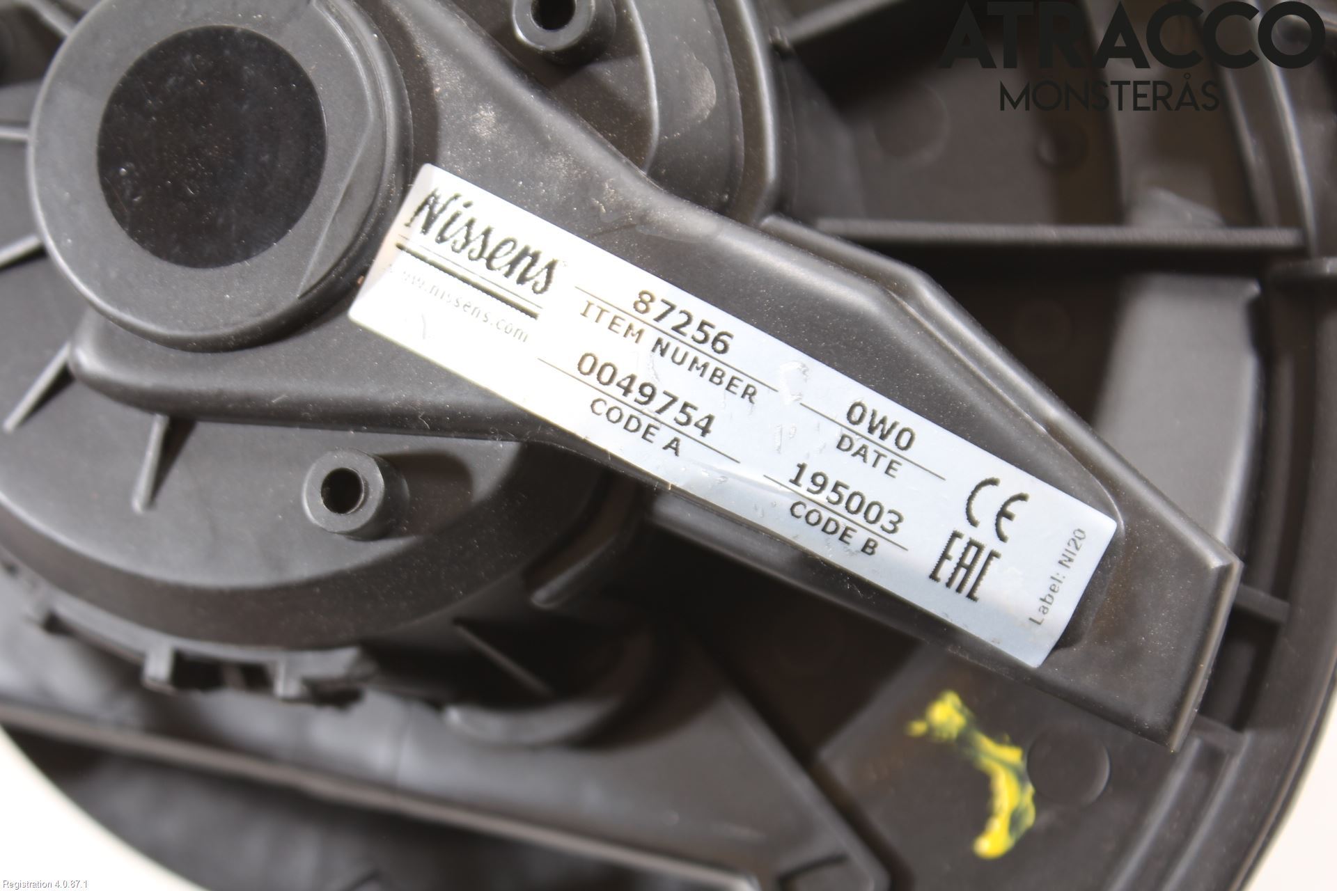 Volkswagen VW PASSAT 15-19 Varmeapparat Viftemotor