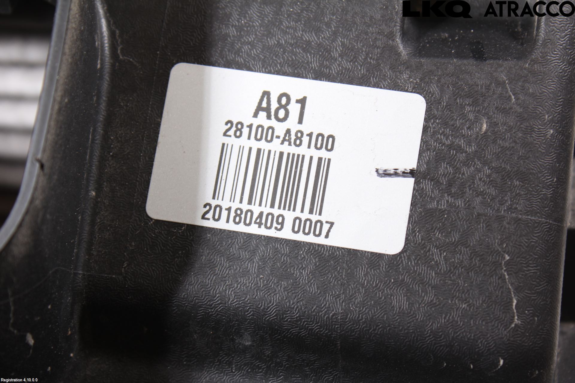 Kia OPTIMA 16-20 Luftfilter Boks