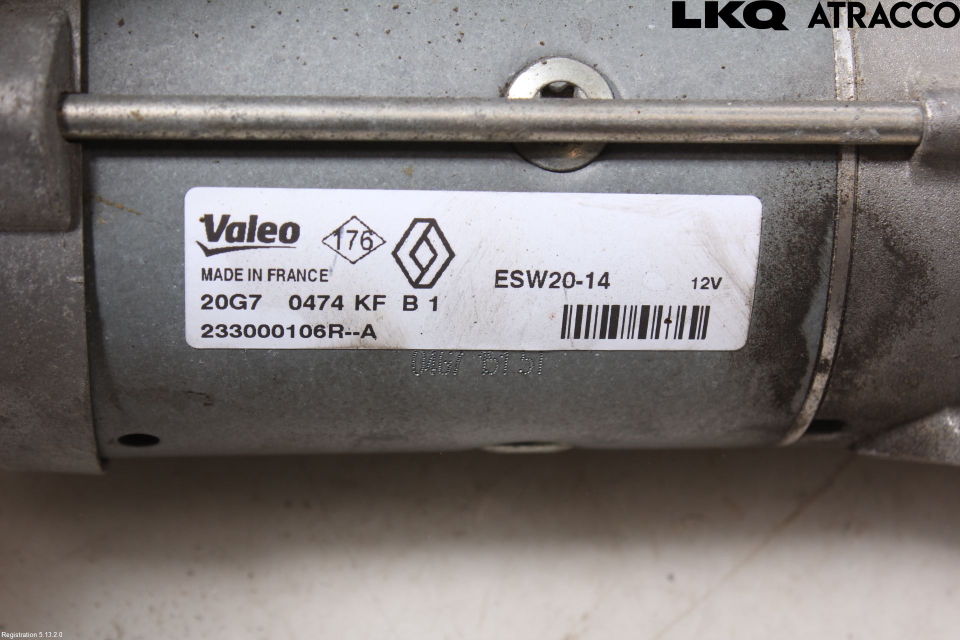Renault TALISMAN 16-20 Startmotor Diesel
