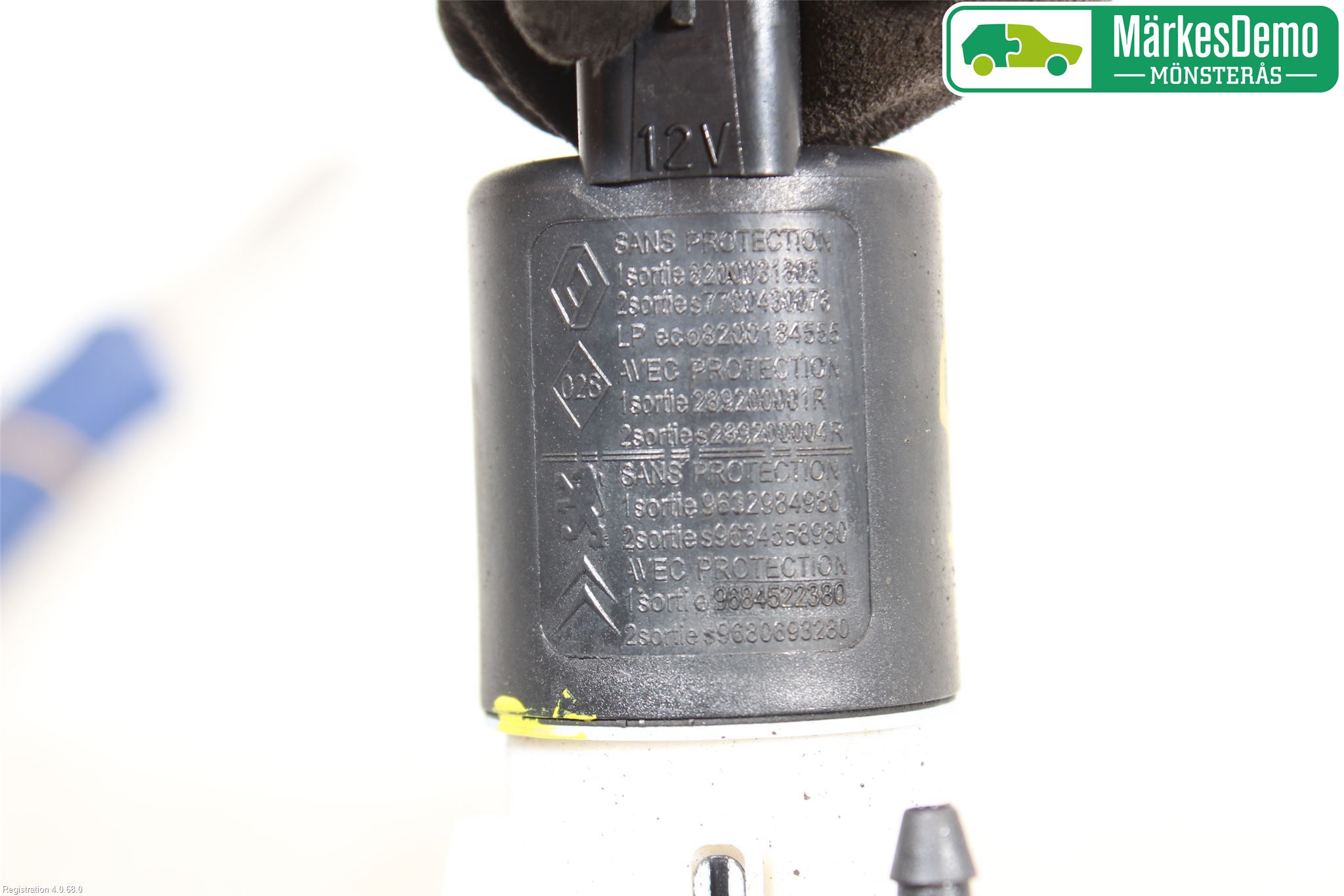 Renault SCÉNIC III / GRAND SCÉNIC 09-16 Spylerpumpe Frontrute