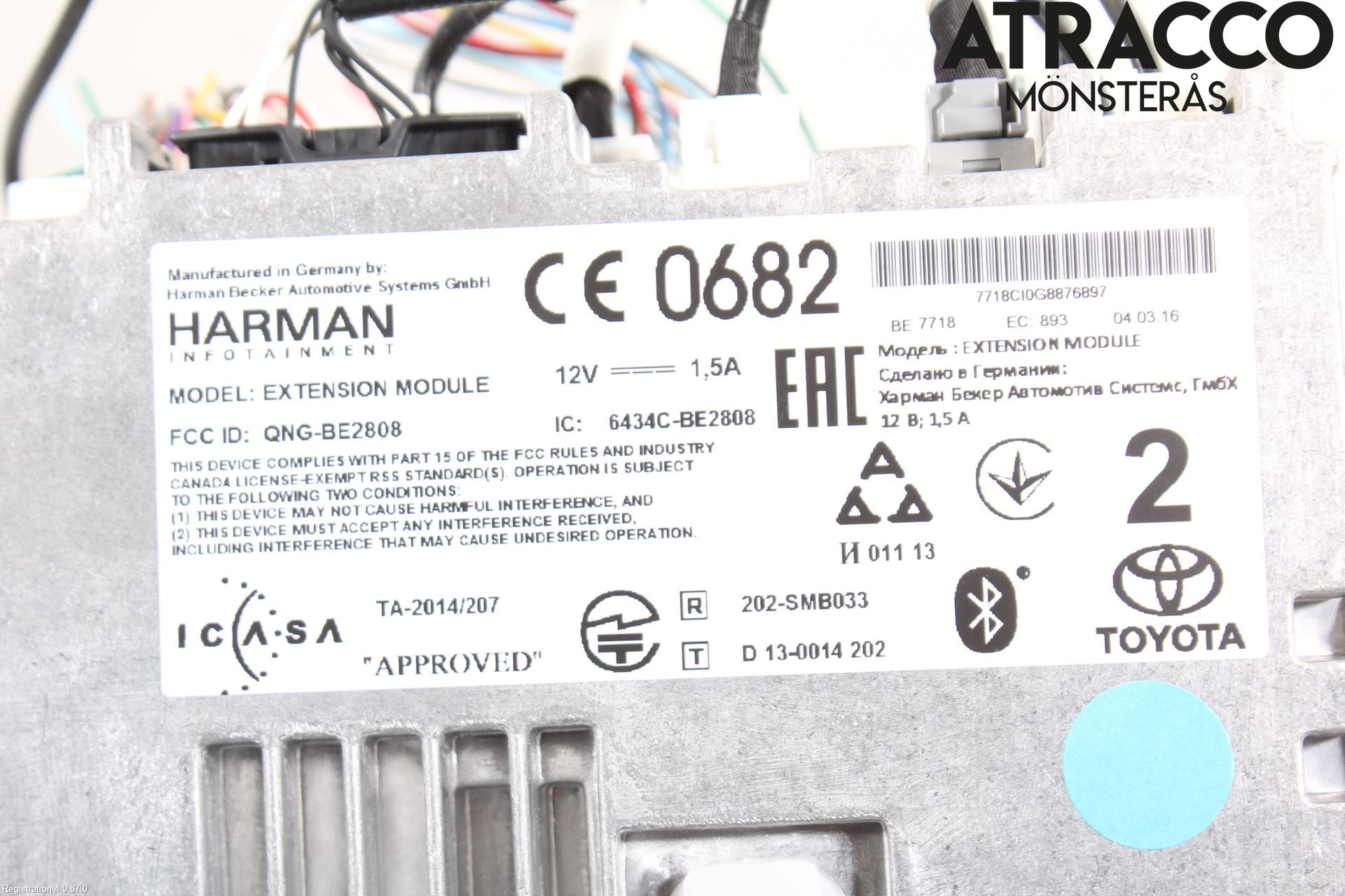 Toyota AVENSIS 16-18 Stereo Radio Med Cd