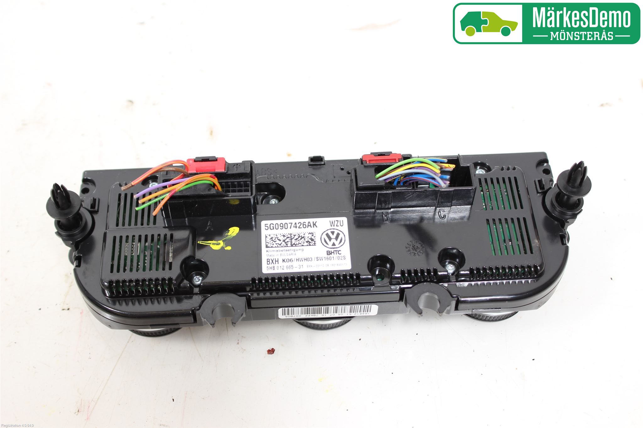 Volkswagen VW GOLF / E-GOLF VII 13-20 Varme Ac Betjening-Display