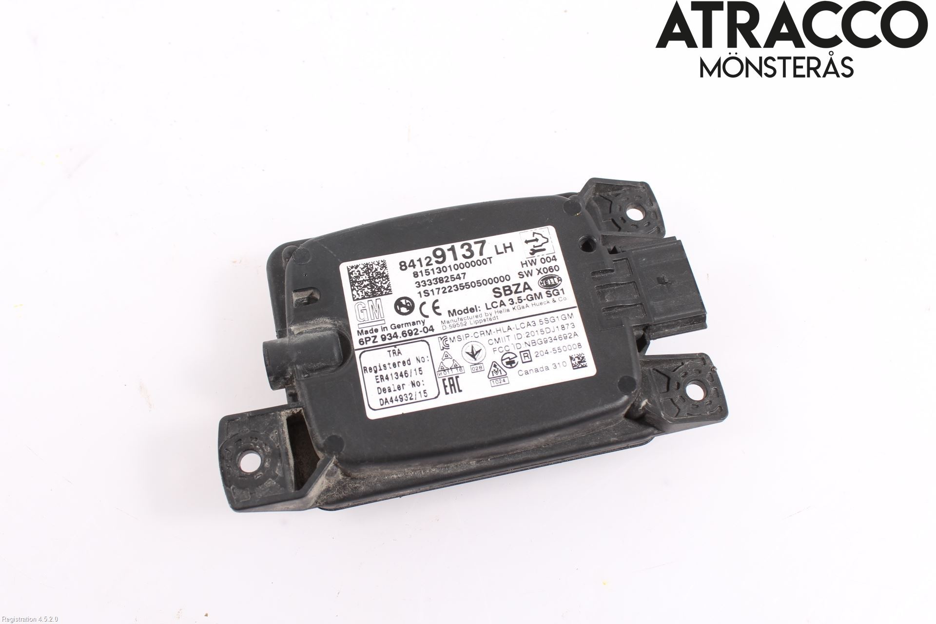 Opel INSIGNIA 17- Sensor Kollisjonsbeskyttelse